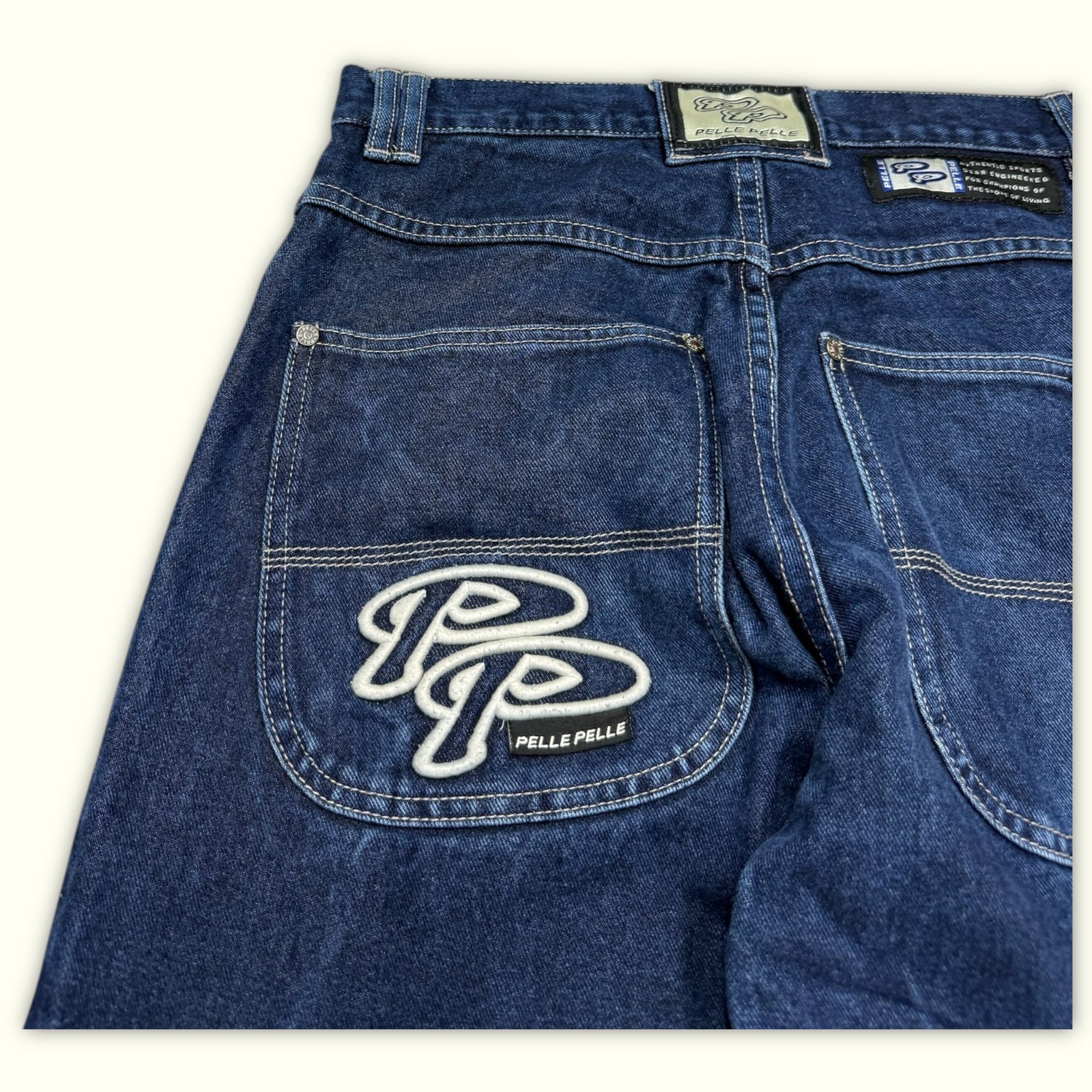 Pelle Pelle Jean Baggy Homme 1990s Streetwear – W30
