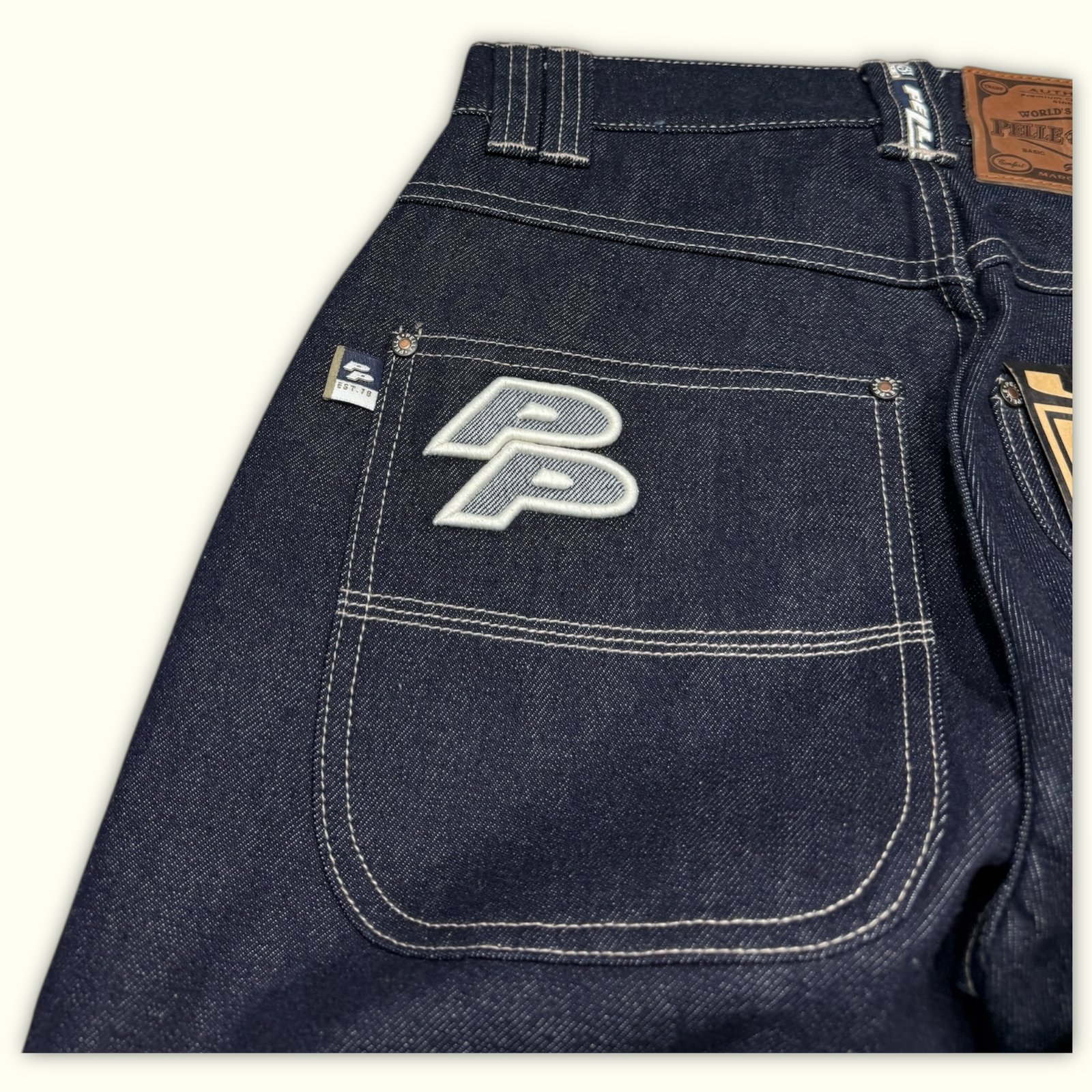 Pelle Pelle Jean Baggy Homme 1990s Streetwear – W26