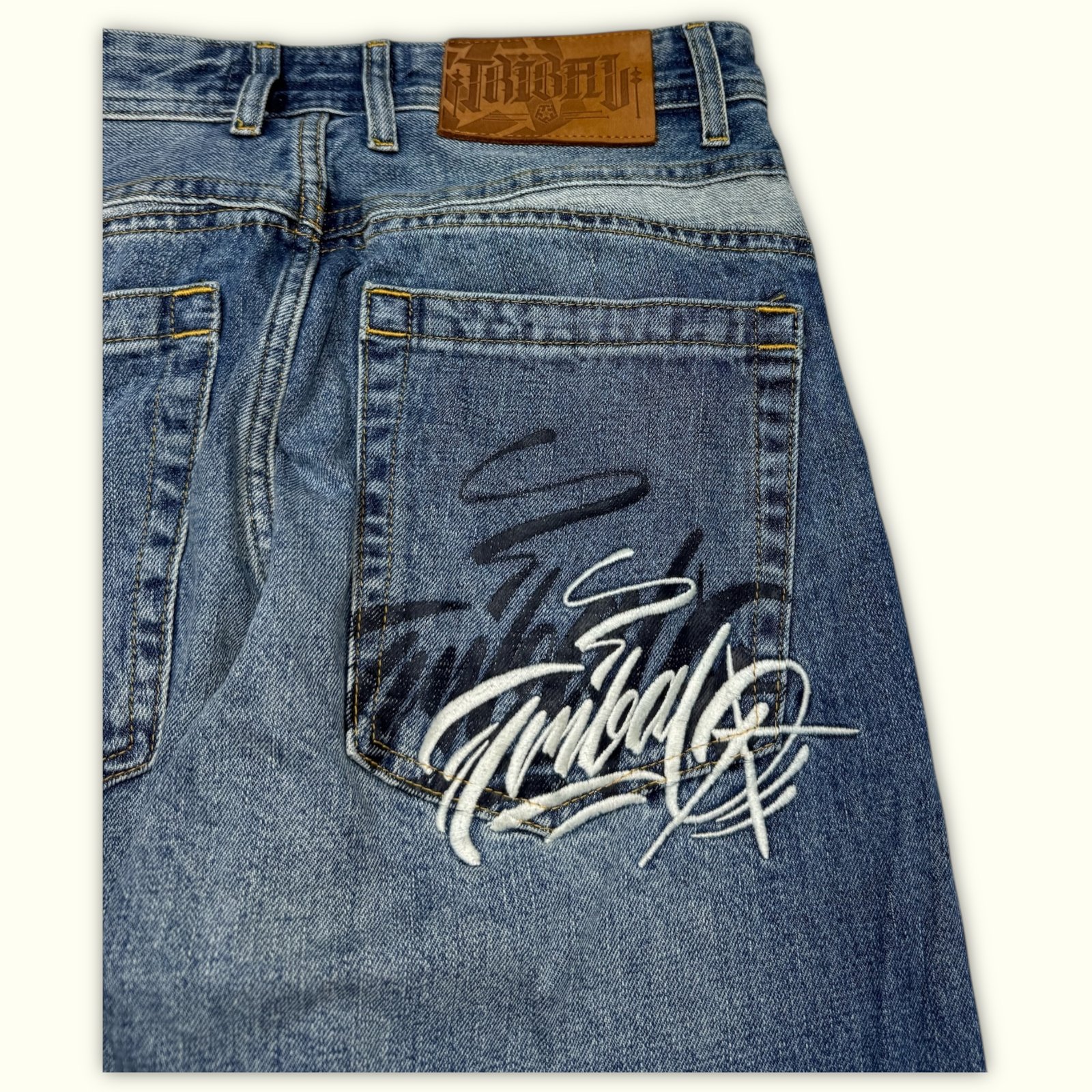 Tribal Gear Jean Baggy Homme 2000s Y2K – W28