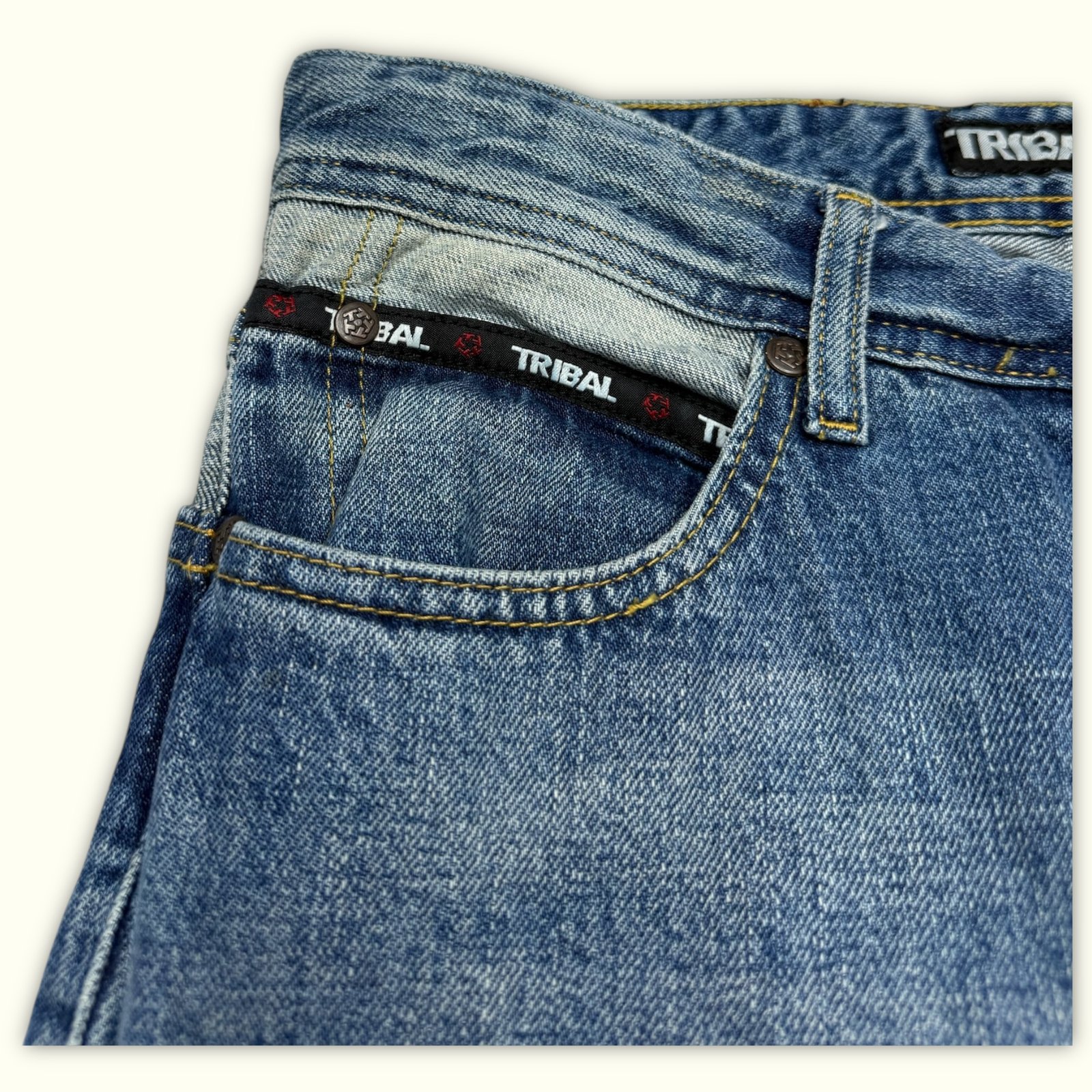 Tribal Gear Jean Baggy Homme 2000s Y2K – W28