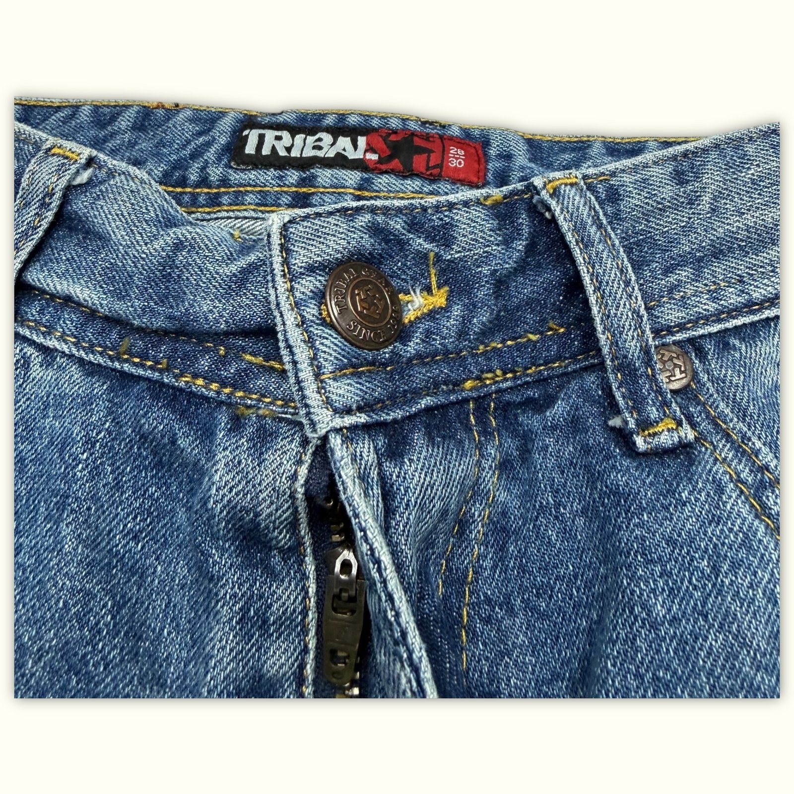 Tribal Gear Jean Baggy Homme 2000s Y2K – W28