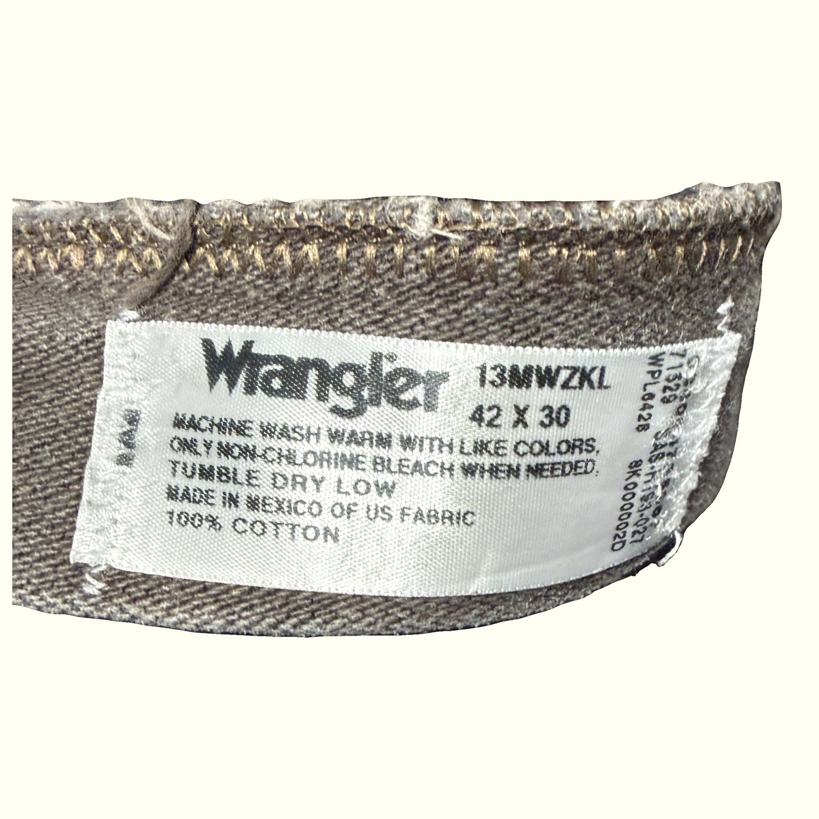 Wrangler Jean Regular Homme 2000s Western – W42