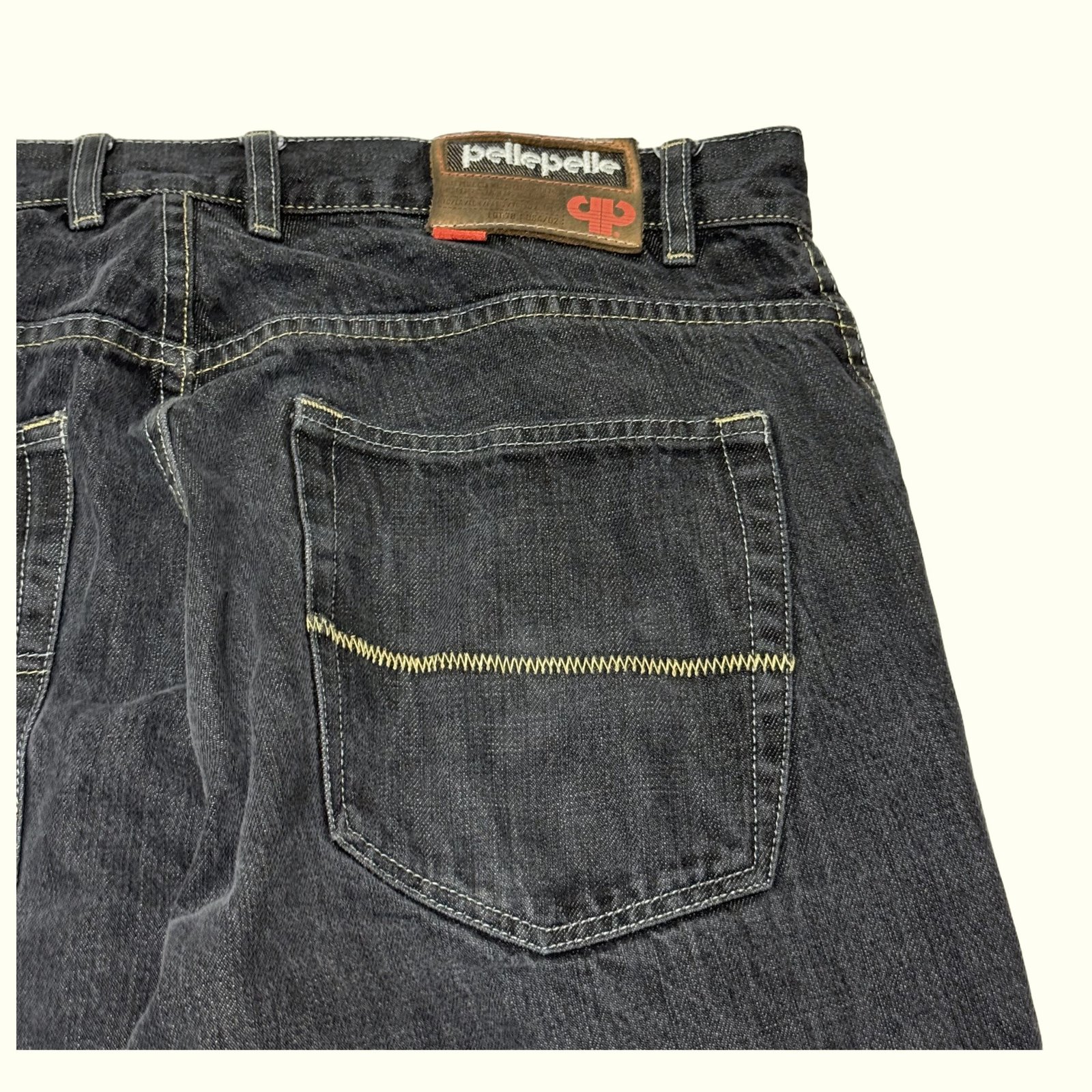 Pelle Pelle Jean Baggy Homme 2000s Streetwear – W36