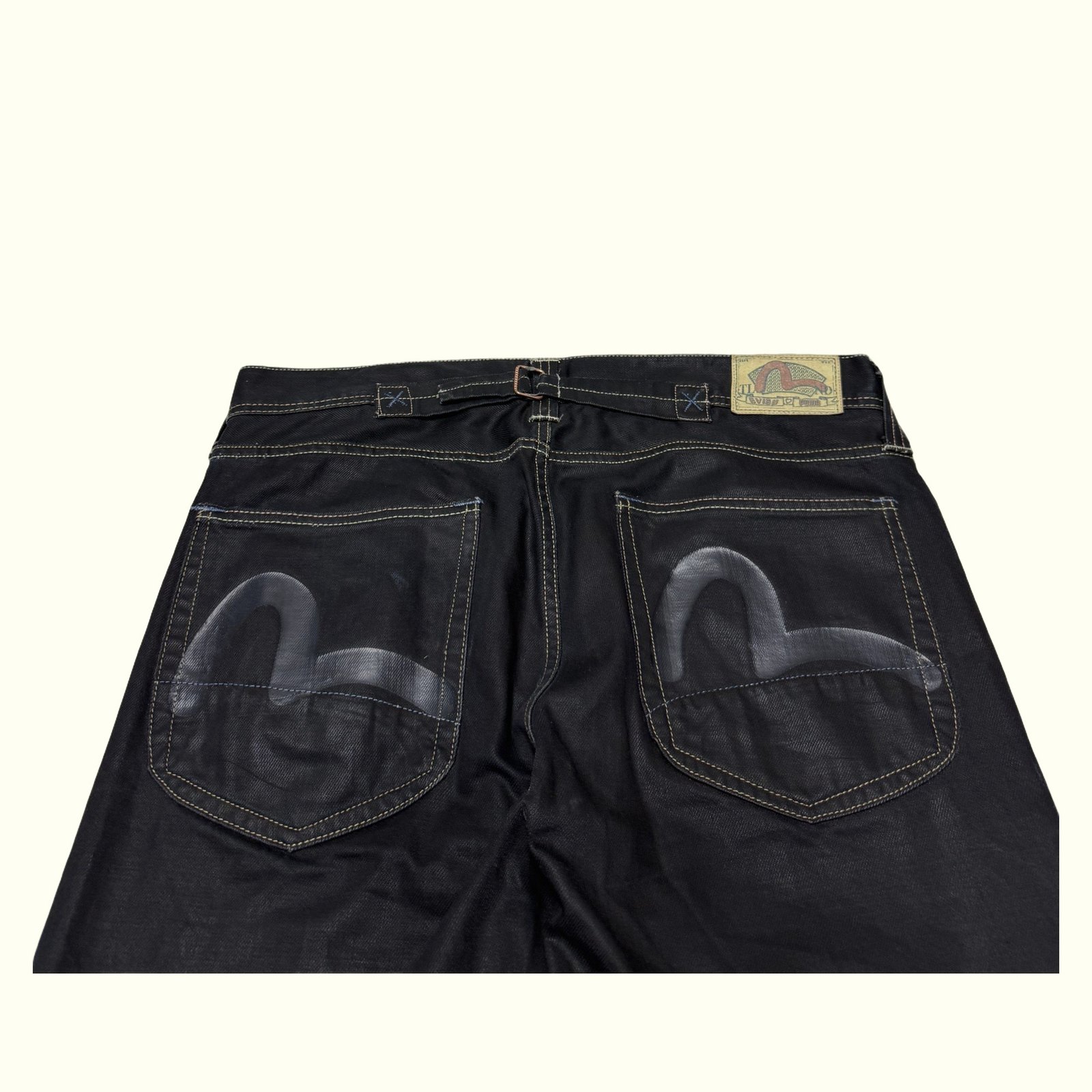 Evisu Jean Large Homme 2000s Streetwear japonais – W36