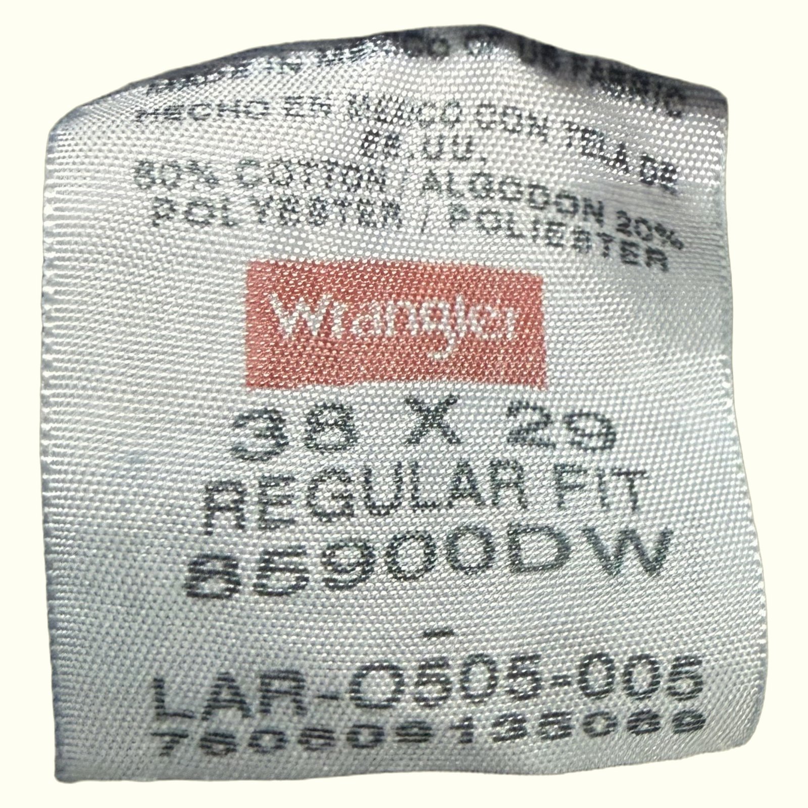 Wrangler Jean Regular Homme 2000s Workwear – W38