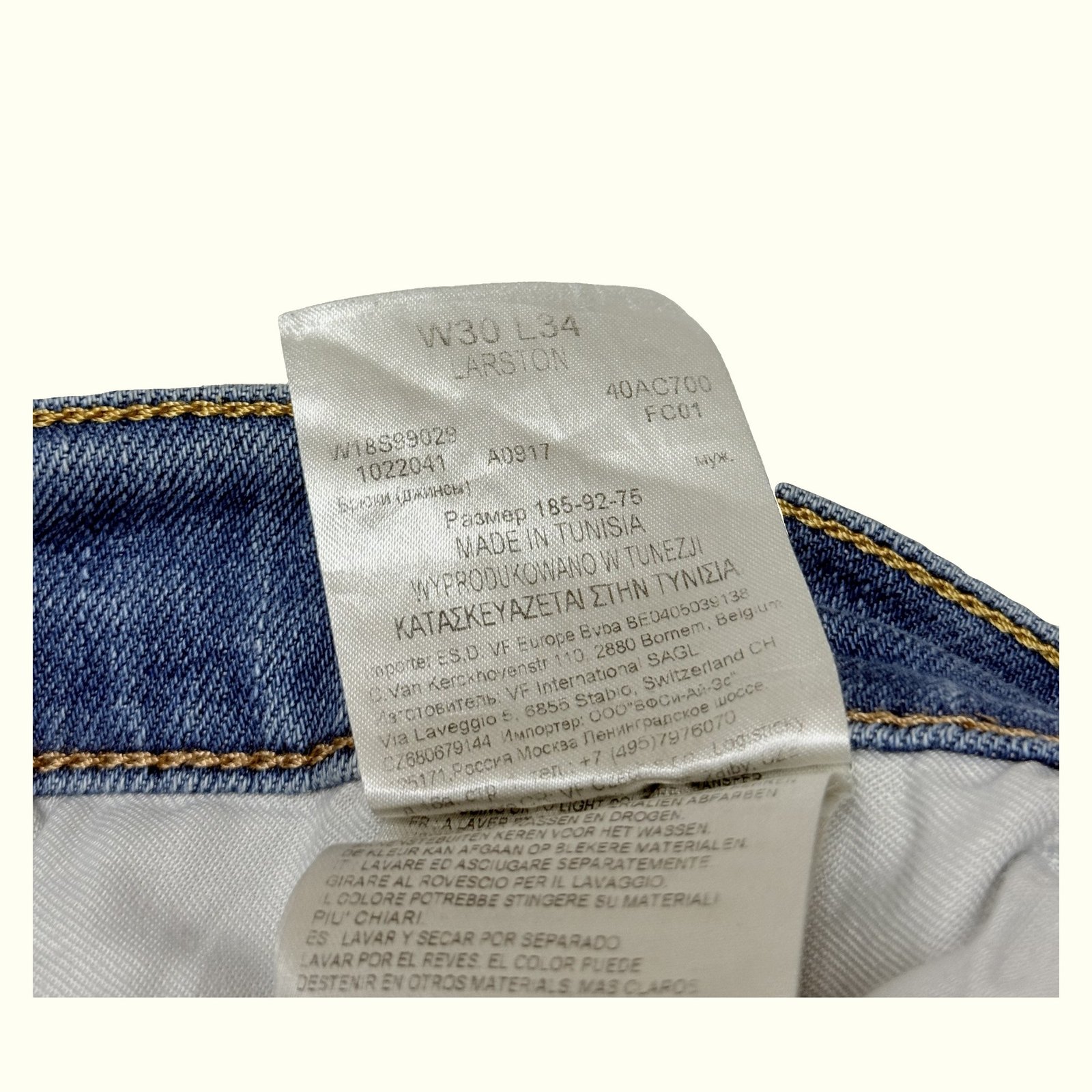 Wrangler Jean Slim Homme 2010s Casual chic – W30