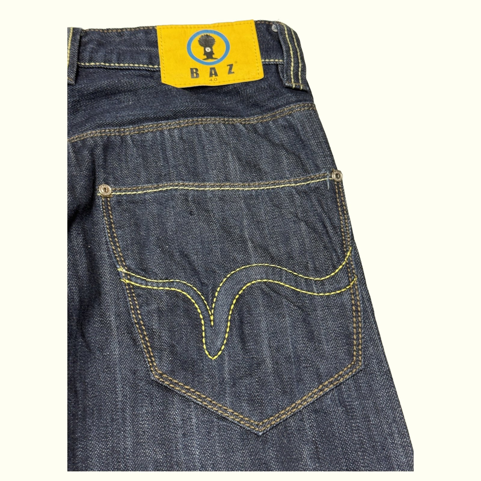 Baz Jean Regular Homme 2000s Streetwear – W42