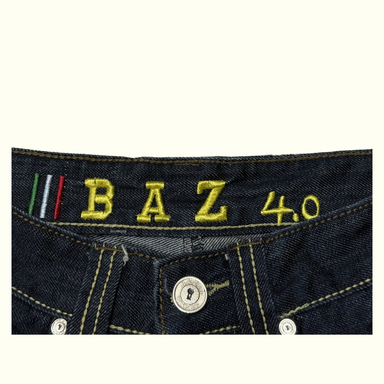 Baz Jean Regular Homme 2000s Streetwear – W42