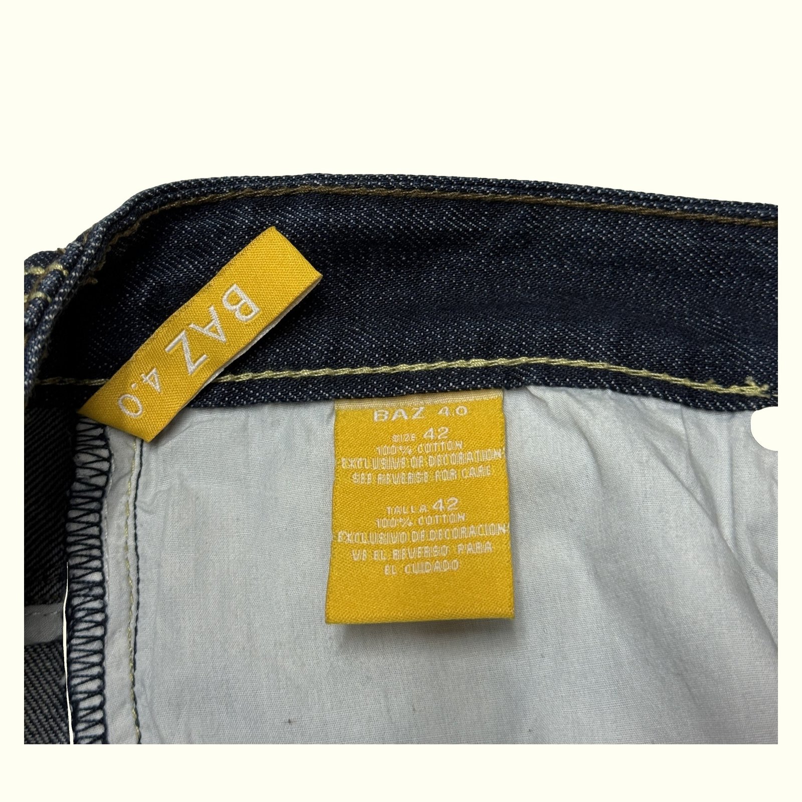 Baz Jean Regular Homme 2000s Streetwear – W42