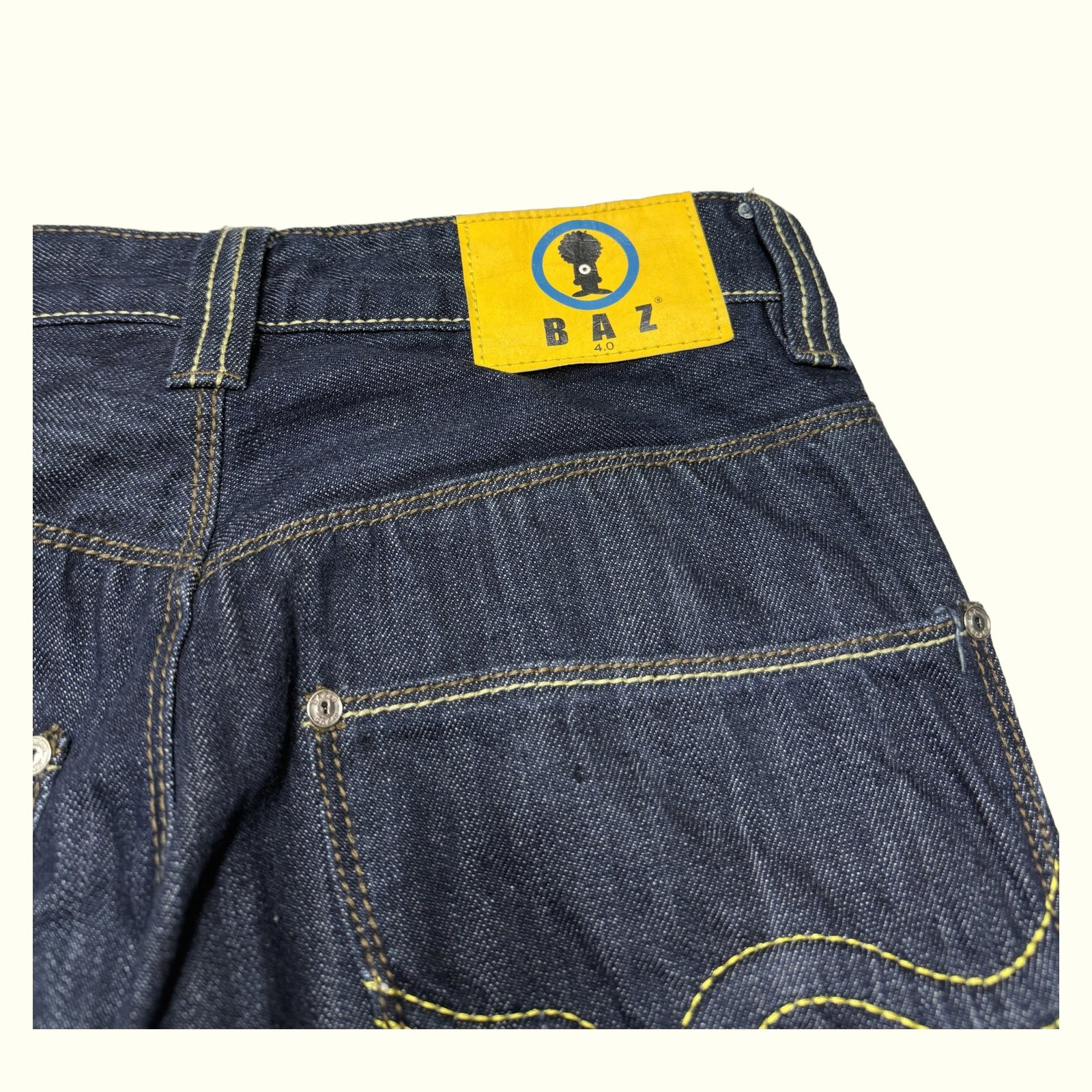 Baz Jean Regular Homme 2000s Streetwear – W42