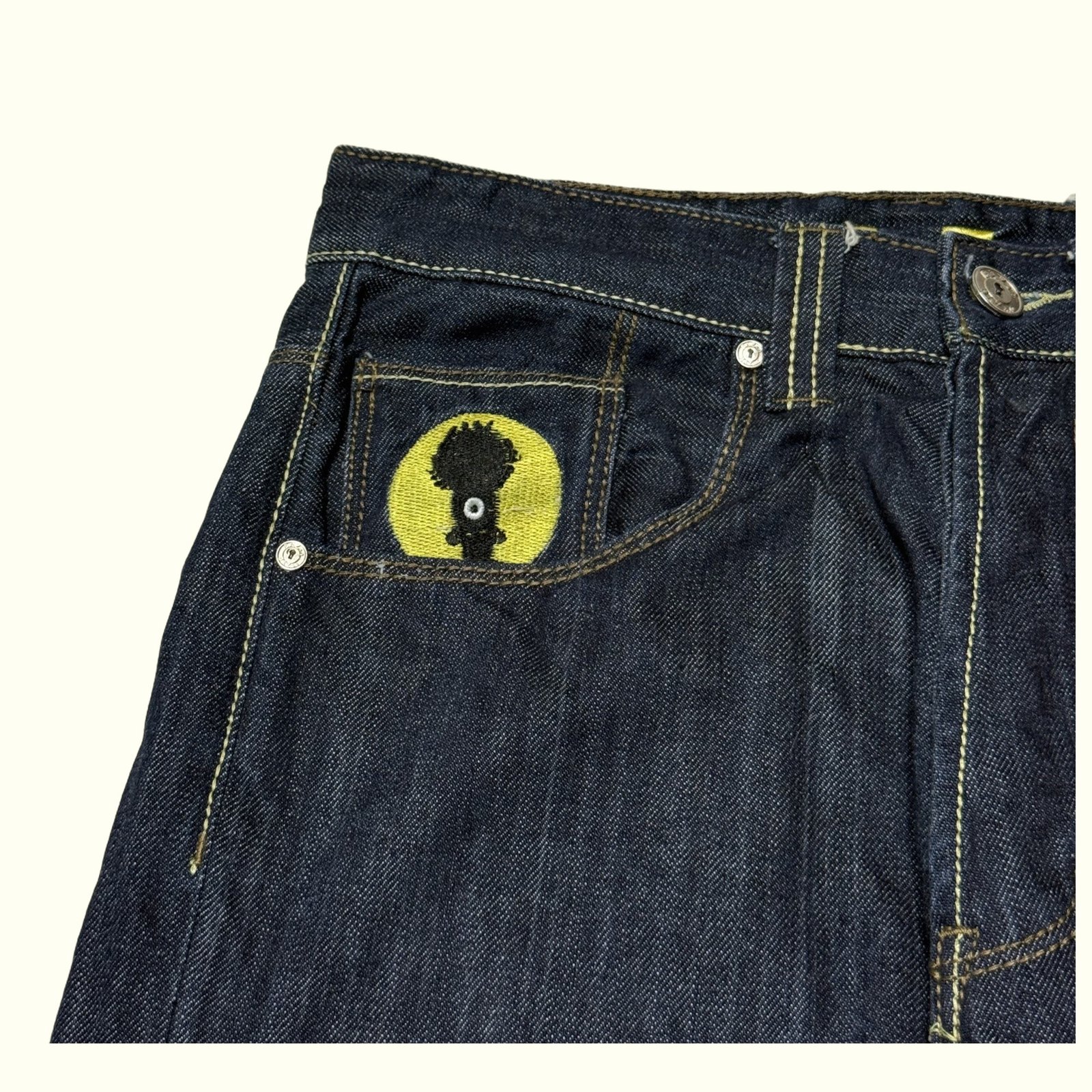 Baz Jean Regular Homme 2000s Streetwear – W42