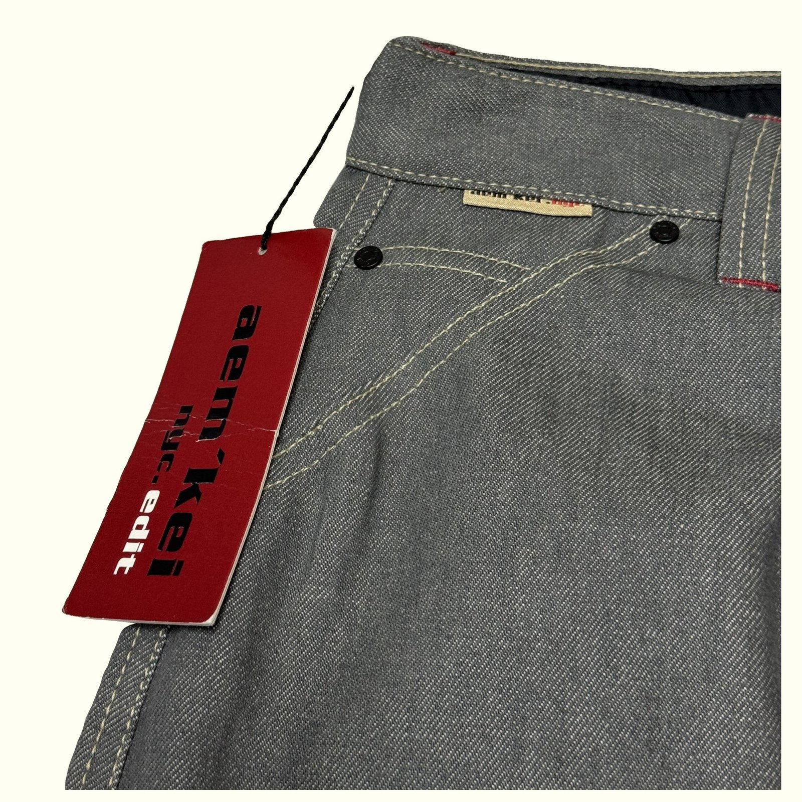 Aem'Kei Jean Baggy Homme 2000s Y2K – W28