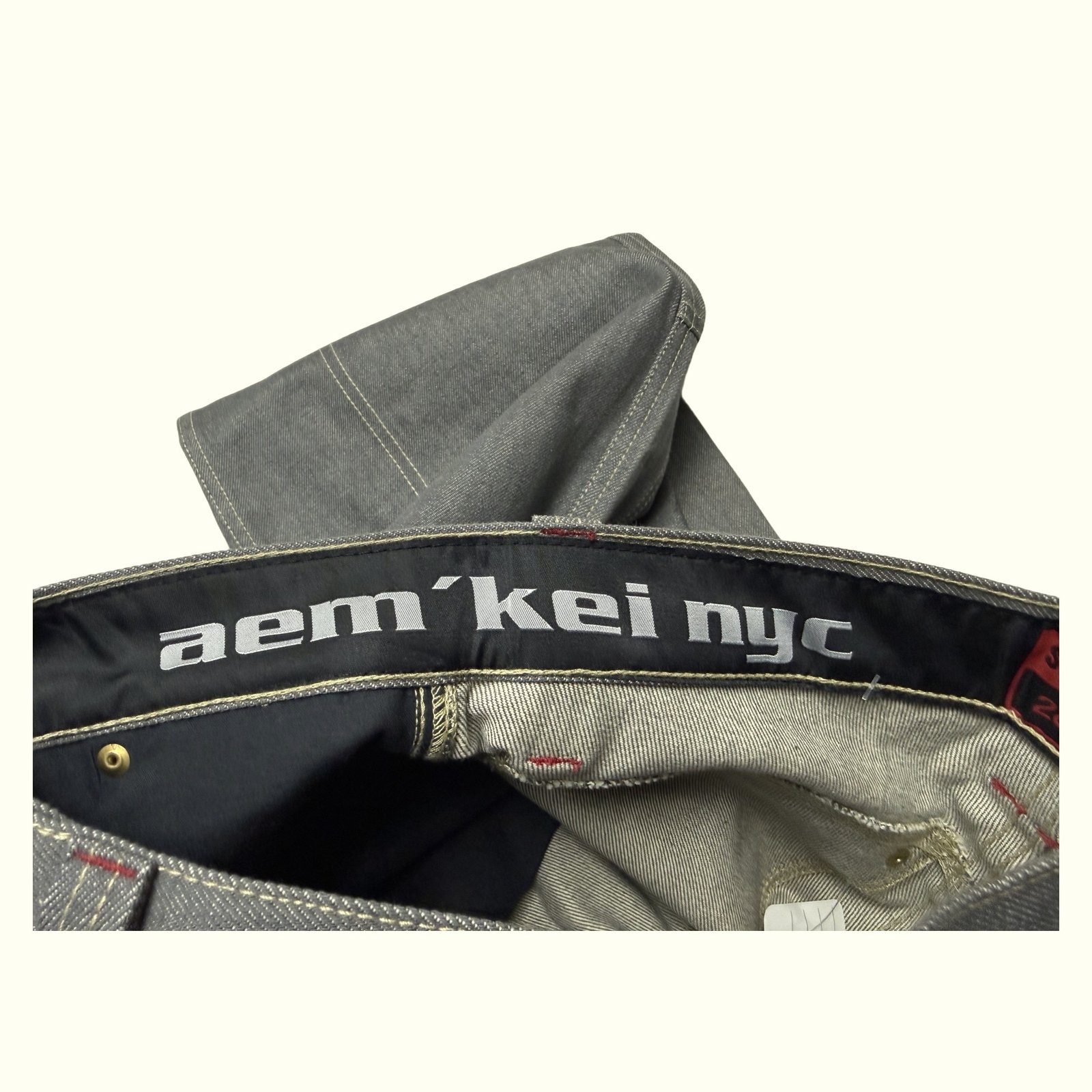 Aem'Kei Jean Baggy Homme 2000s Y2K – W28