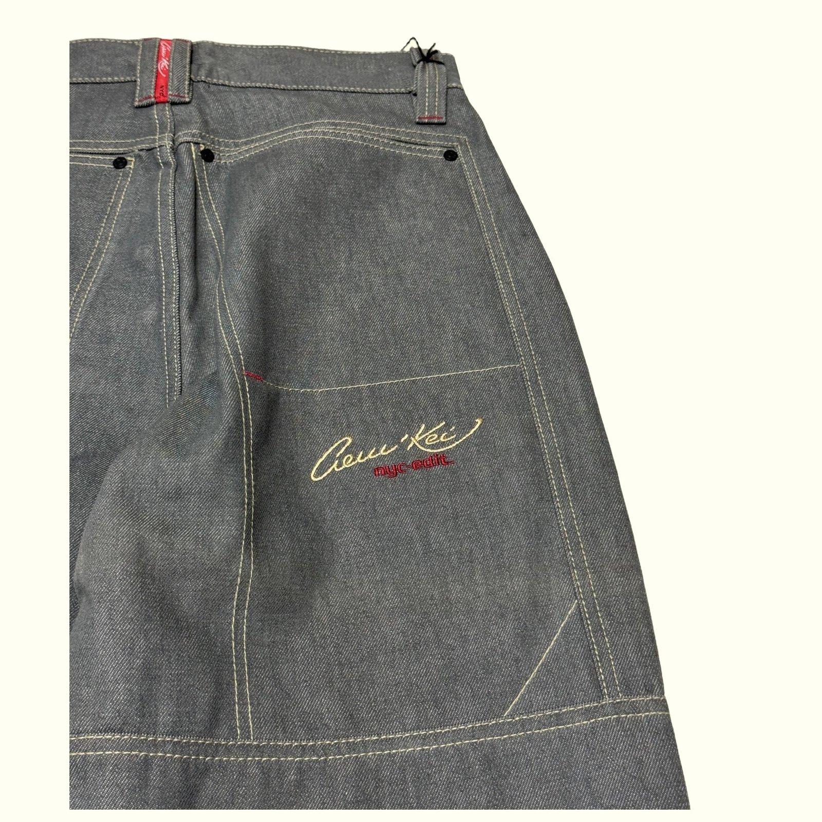 Aem'Kei Jean Baggy Homme 2000s Y2K – W28