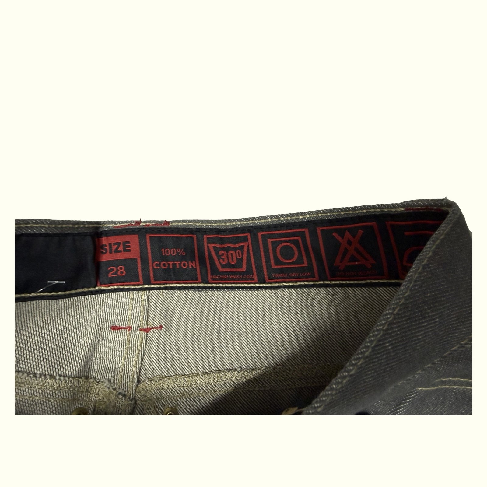 Aem'Kei Jean Baggy Homme 2000s Y2K – W28