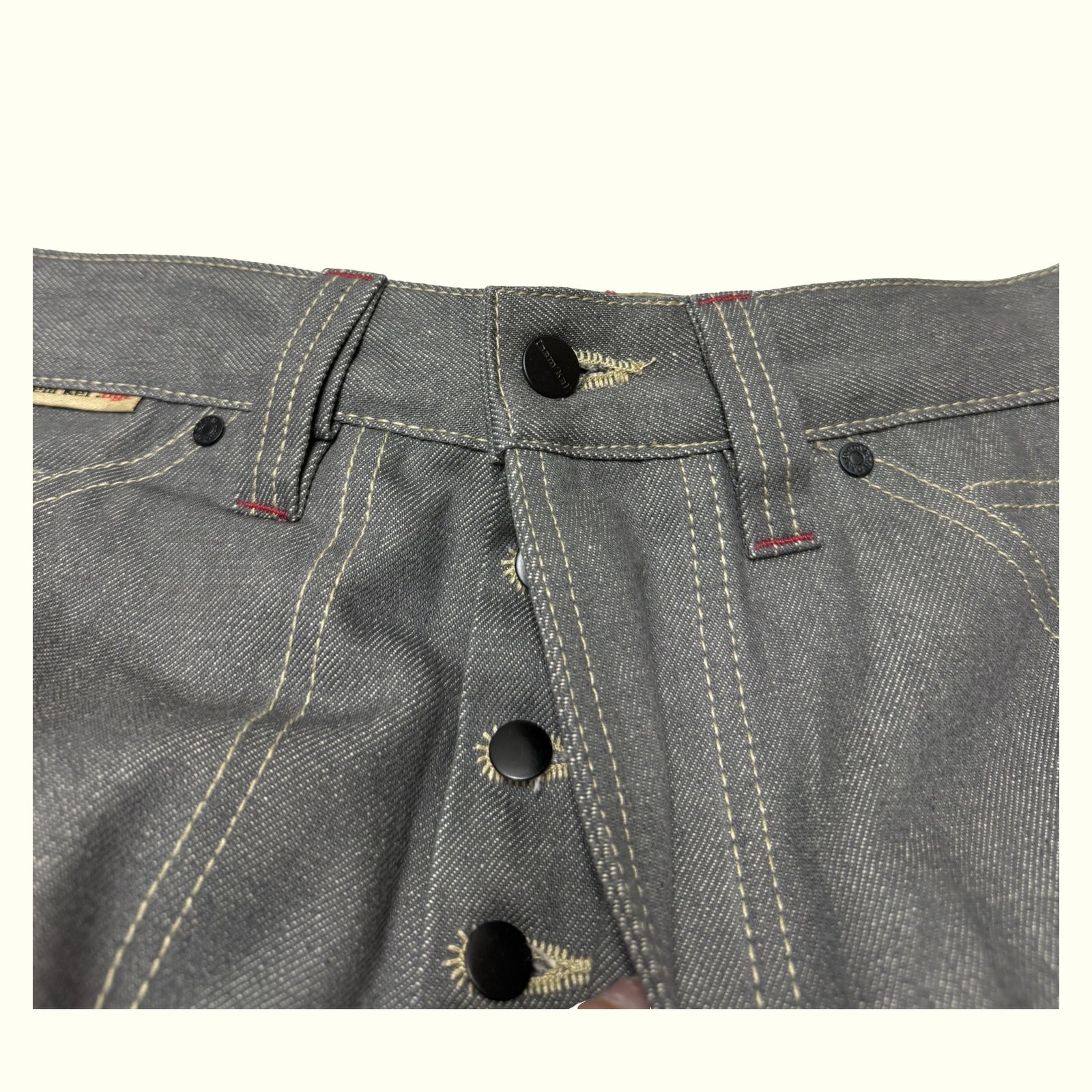 Aem'Kei Jean Baggy Homme 2000s Y2K – W28