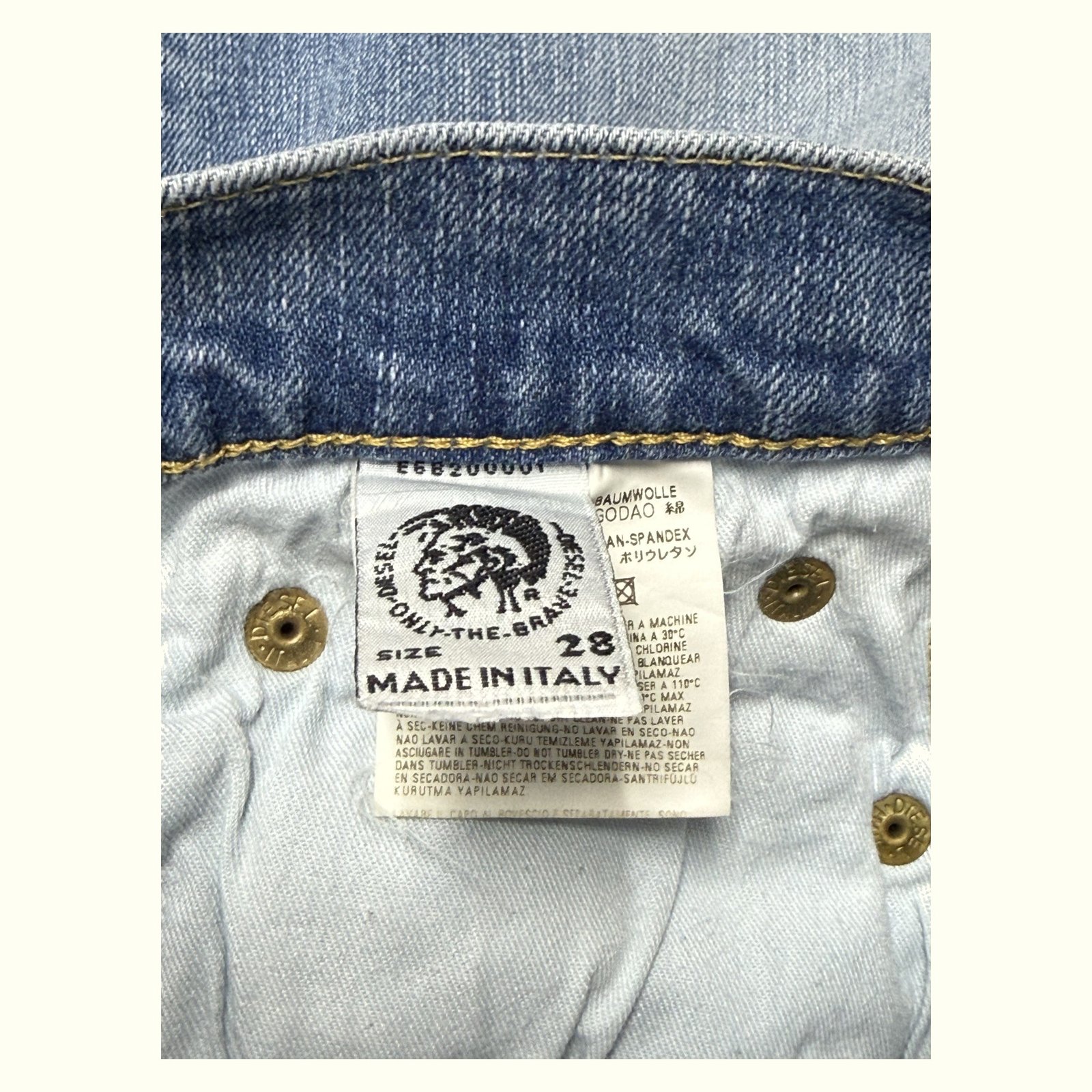 Diesel Jean Évasé Femme 2000s Y2K – W28