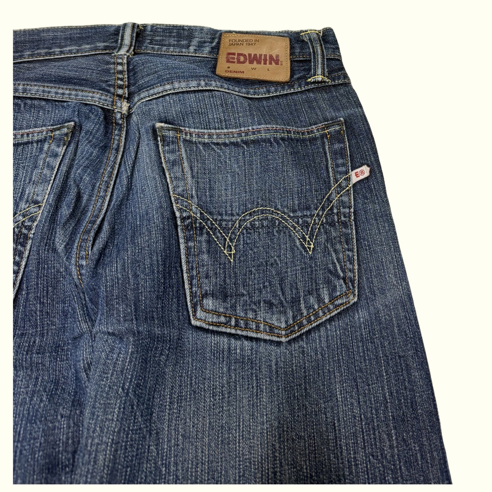 Edwin Jean Regular Homme 2000s Streetwear japonais – W29