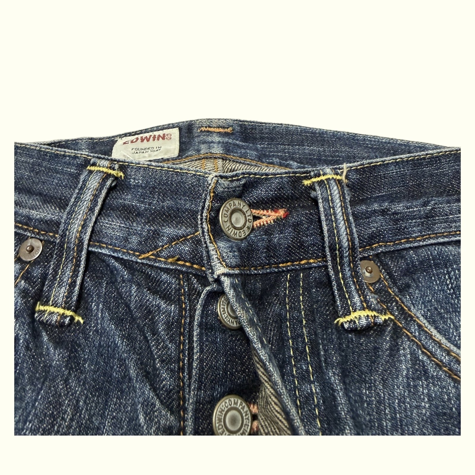 Edwin Jean Regular Homme 2000s Streetwear japonais – W29