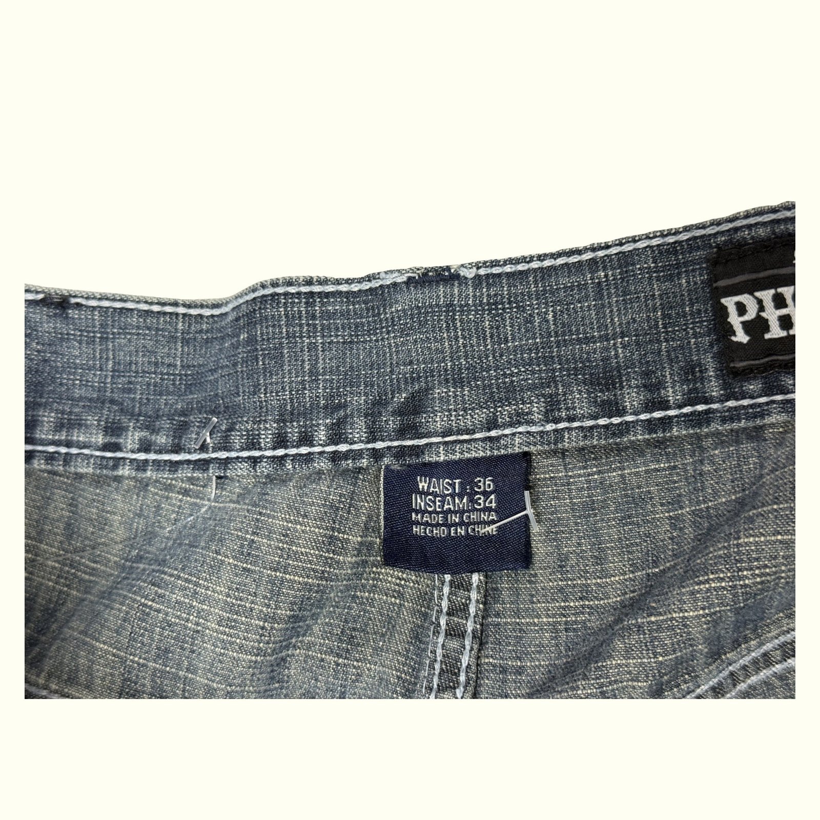 Phat Farm Jean Baggy Homme 2000s Y2K – W36