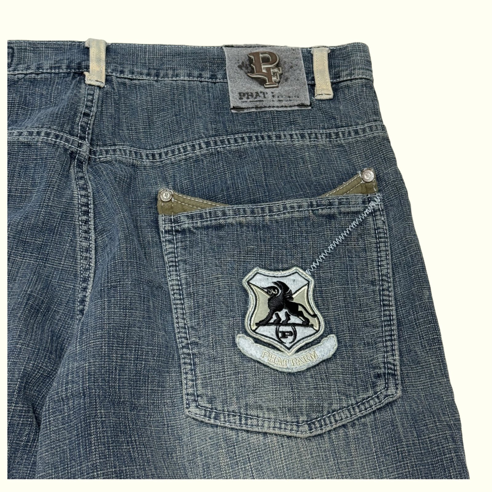Phat Farm Jean Baggy Homme 2000s Y2K – W36