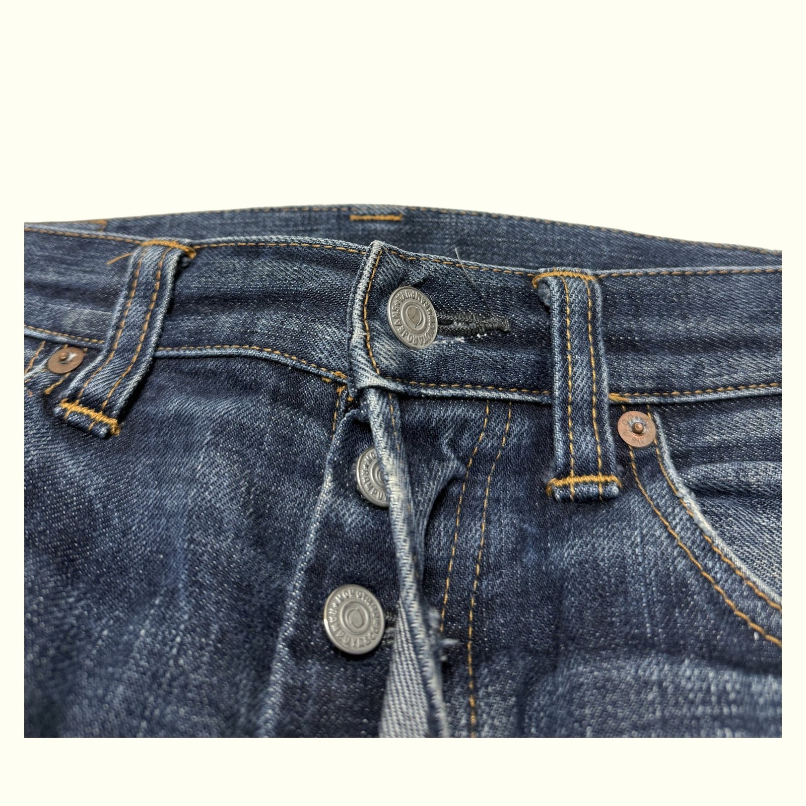 Momotaro Jeans Jean Regular Homme Streetwear japonais – W29