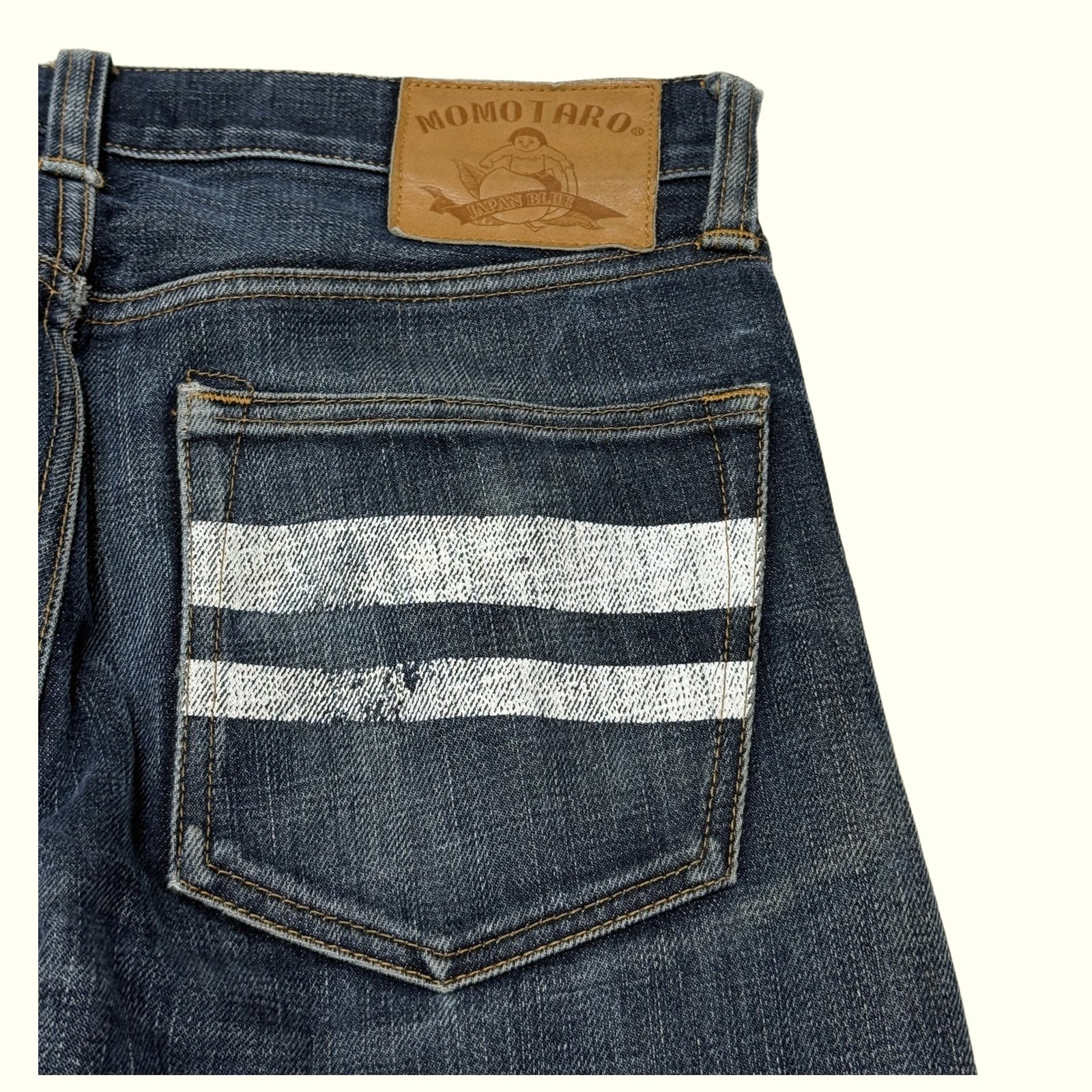 Momotaro Jeans Jean Regular Homme Streetwear japonais – W29