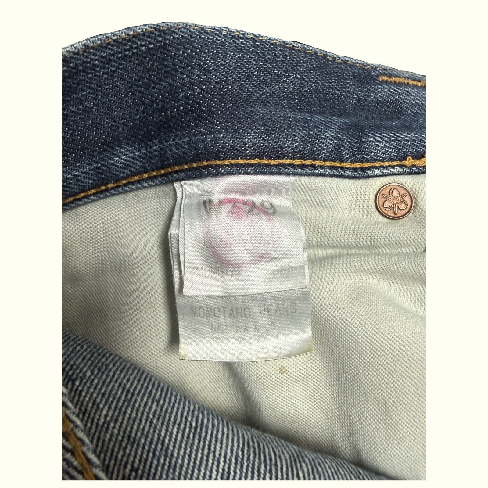 Momotaro Jeans Jean Regular Homme Streetwear japonais – W29