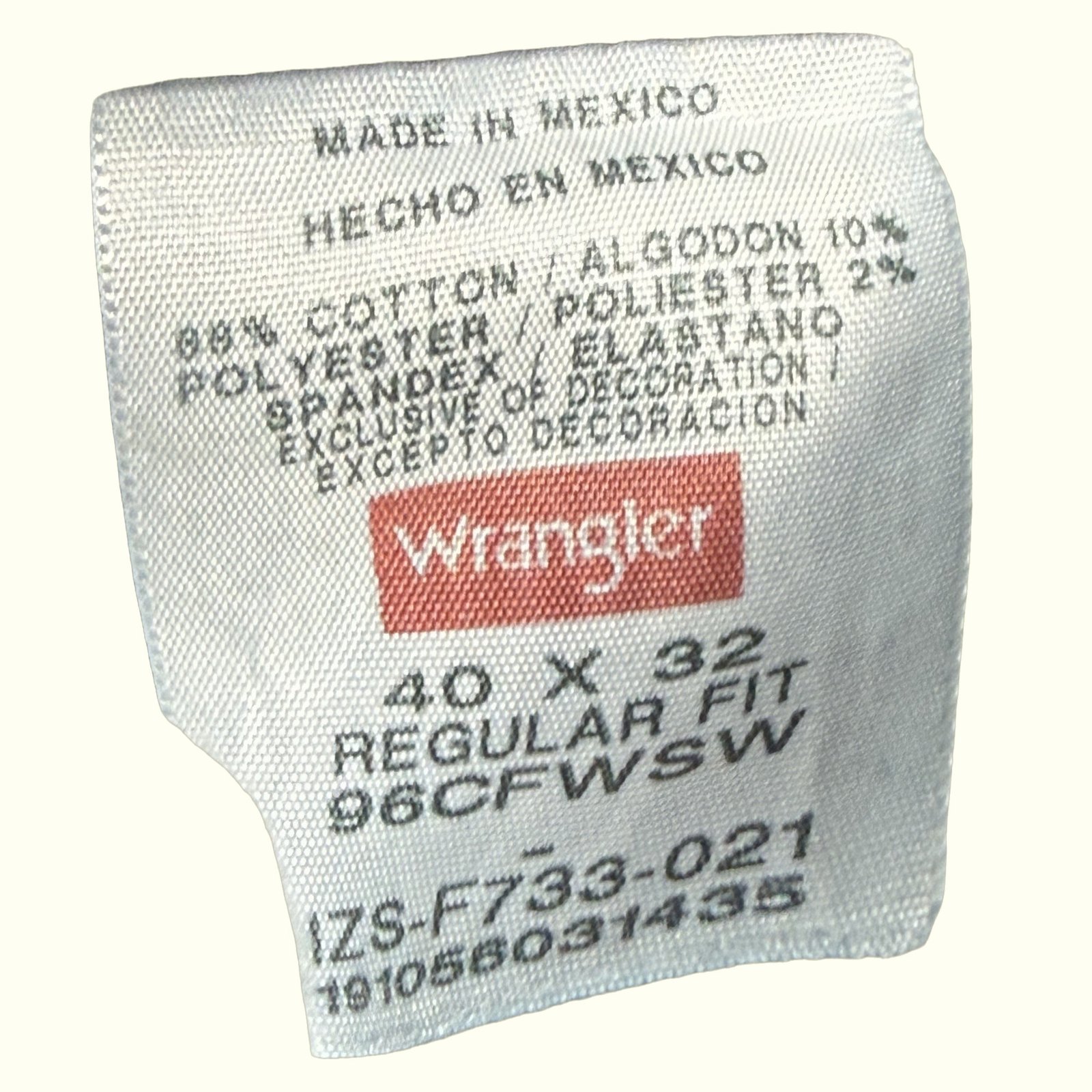 Wrangler Jean Regular Homme Workwear – W40