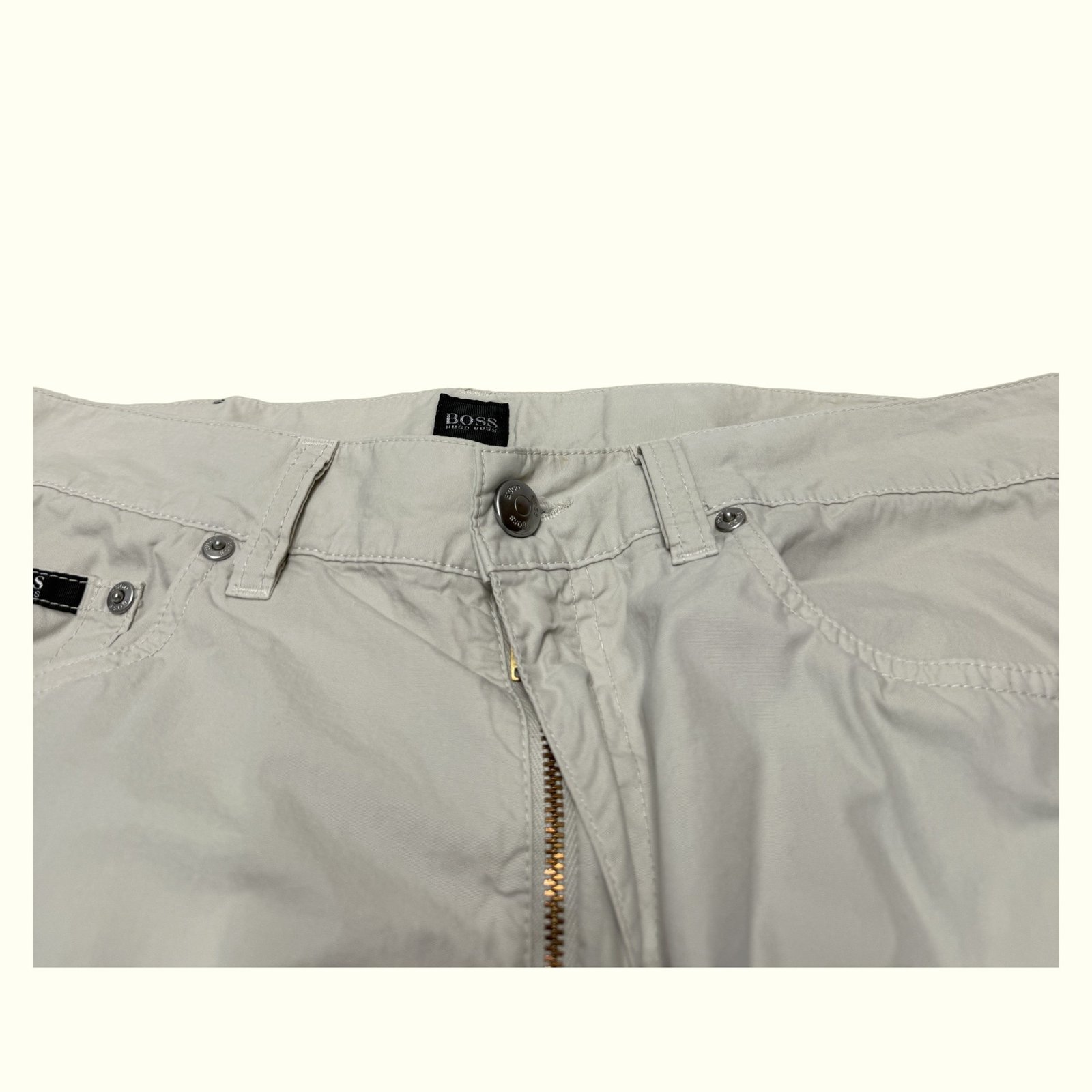 Hugo Boss Broek Regular Heren 2000s Minimalistisch – W33