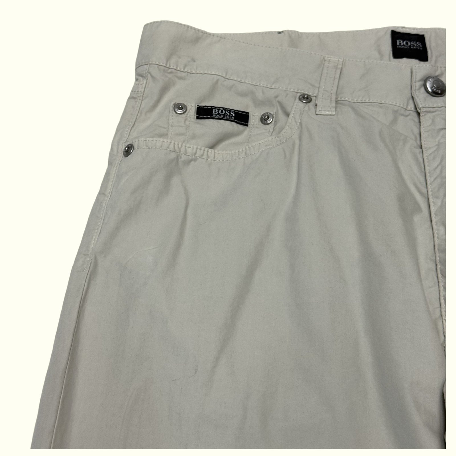 Hugo Boss Broek Regular Heren 2000s Minimalistisch – W33