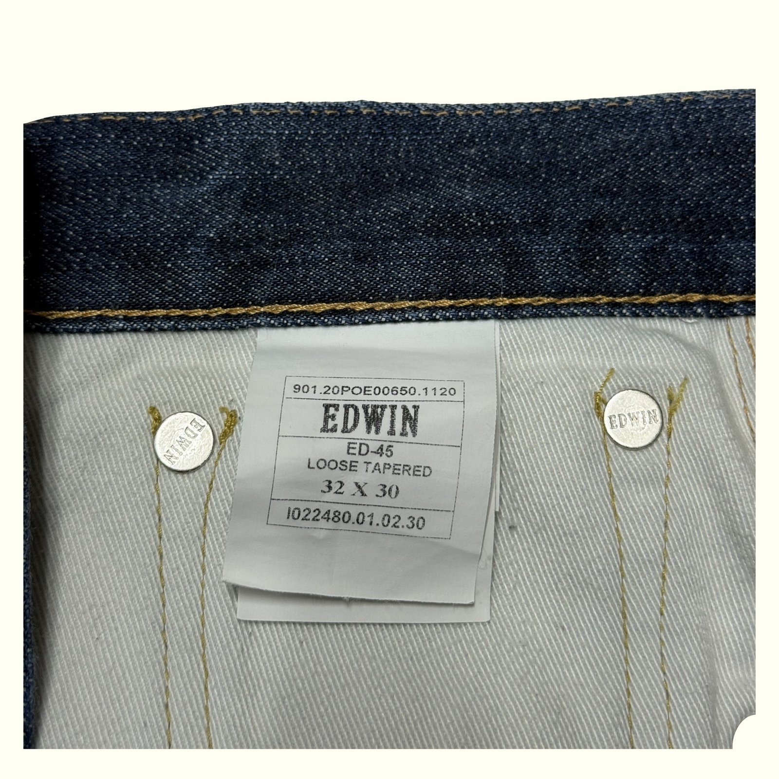 Edwin Jean Large Homme Streetwear japonais – W32