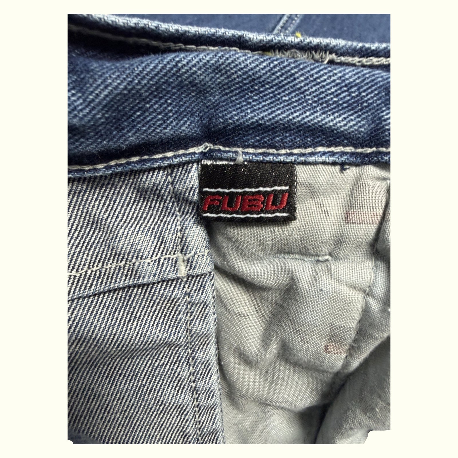Fubu Jean Baggy Homme 1990s Streetwear – W34