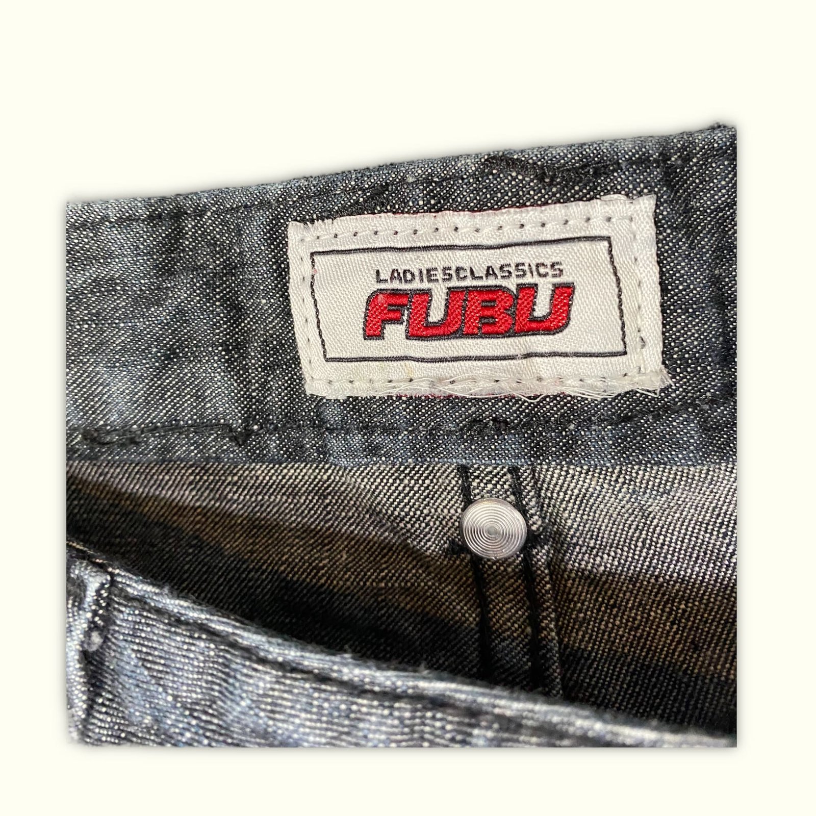 Fubu Jean Baggy Femme 2000s Y2K – W30