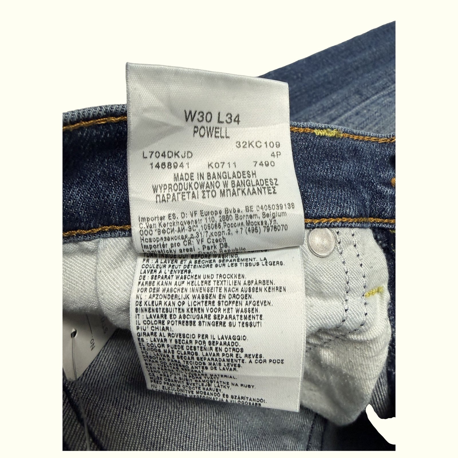 Lee Jean Slim Homme Casual chic – W30