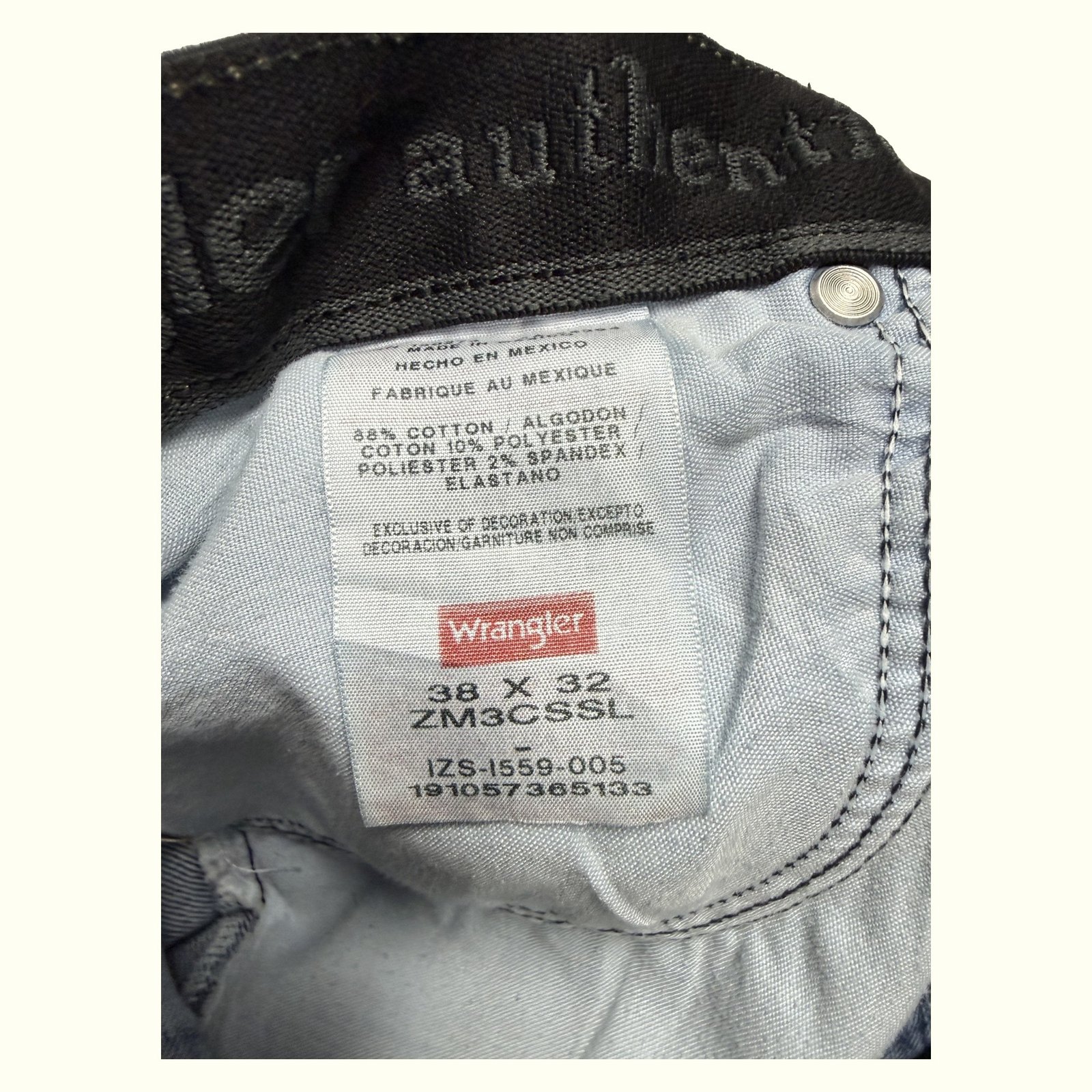Wrangler Jean Regular Homme 2010s Workwear – W38