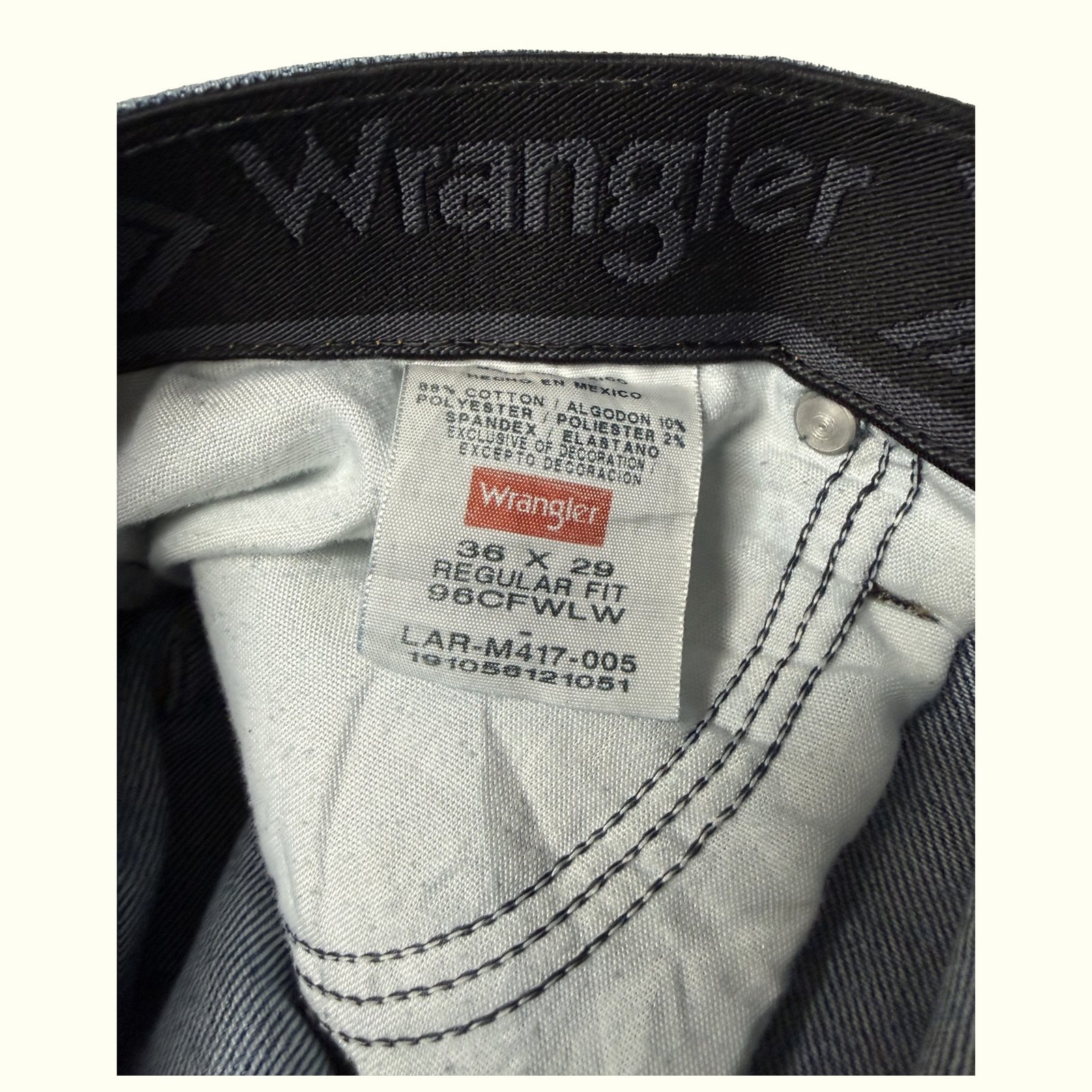 Wrangler Jean Regular Homme 2000s Workwear – W36