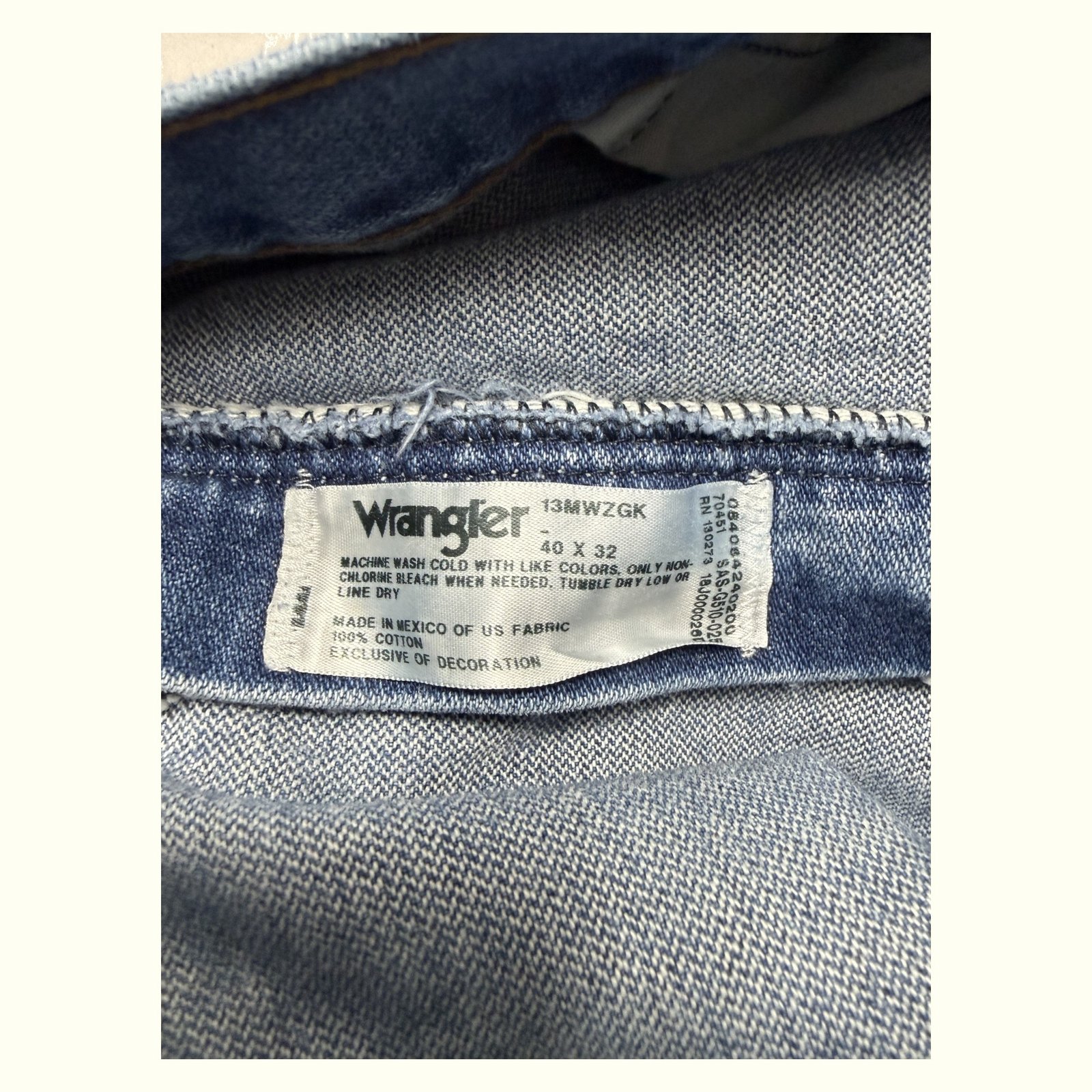 Wrangler Jean Regular Homme 2000s Western – W40