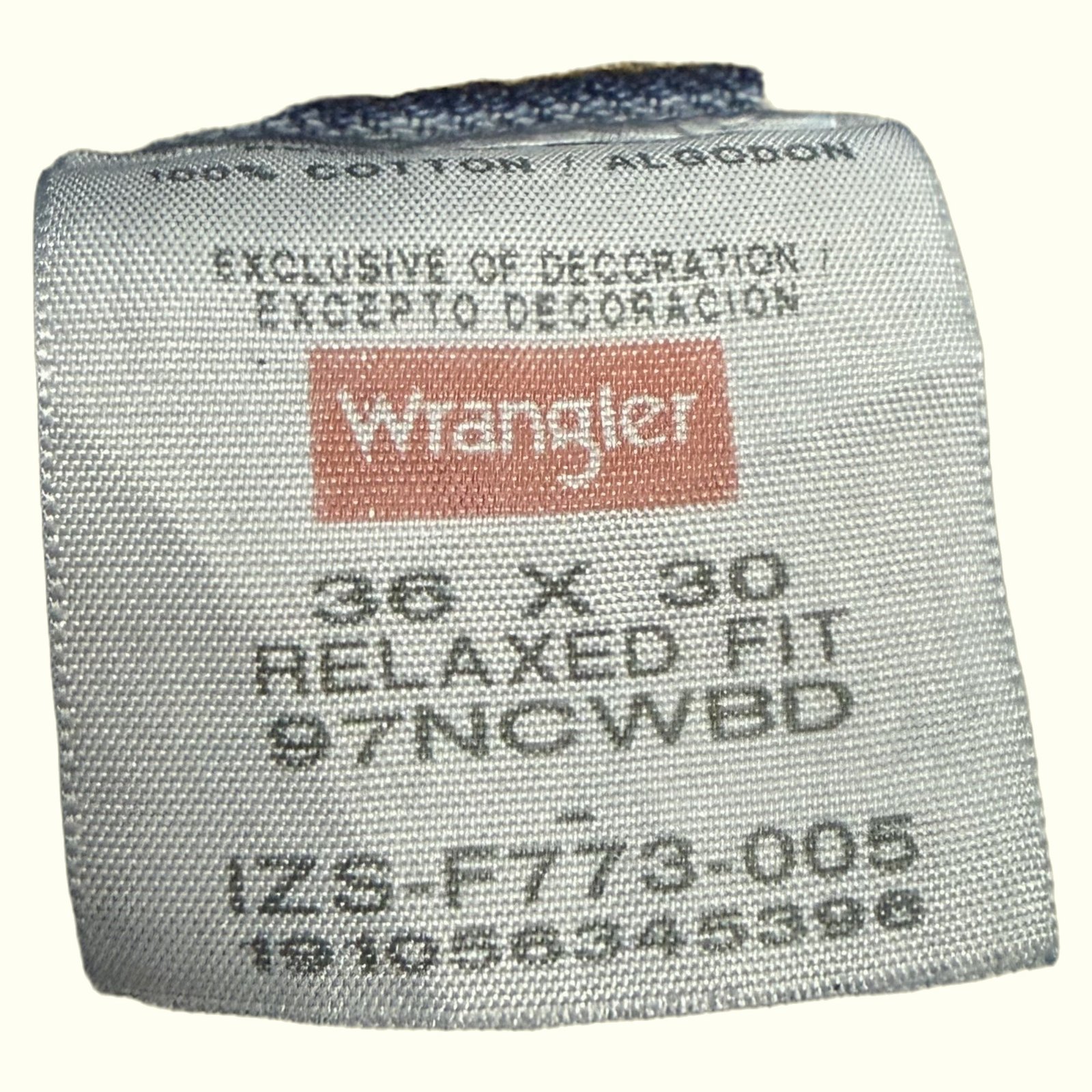 Wrangler Jean Relaxed Homme Workwear – W36