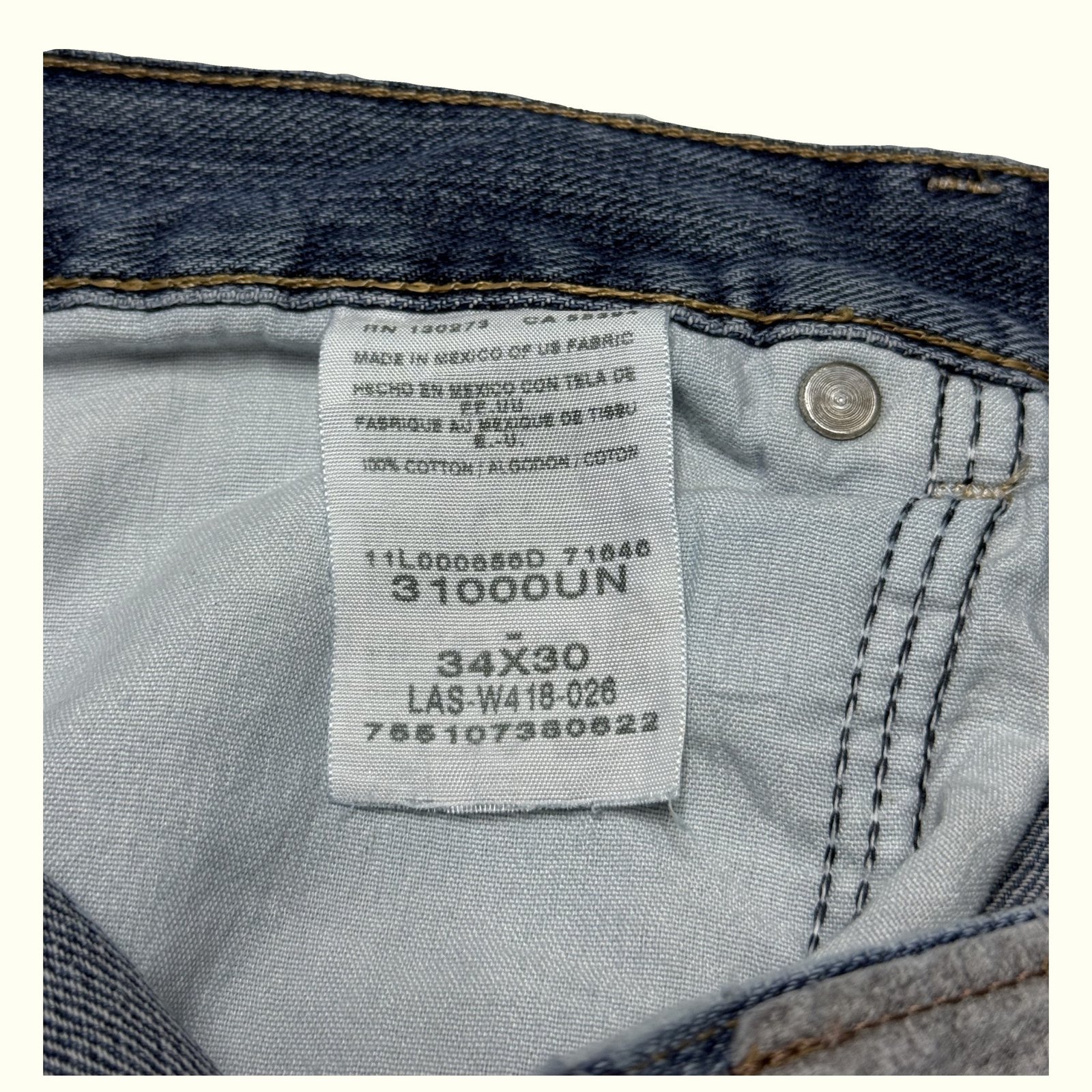 Wrangler Jean Relaxed Homme 2000s Workwear – W34
