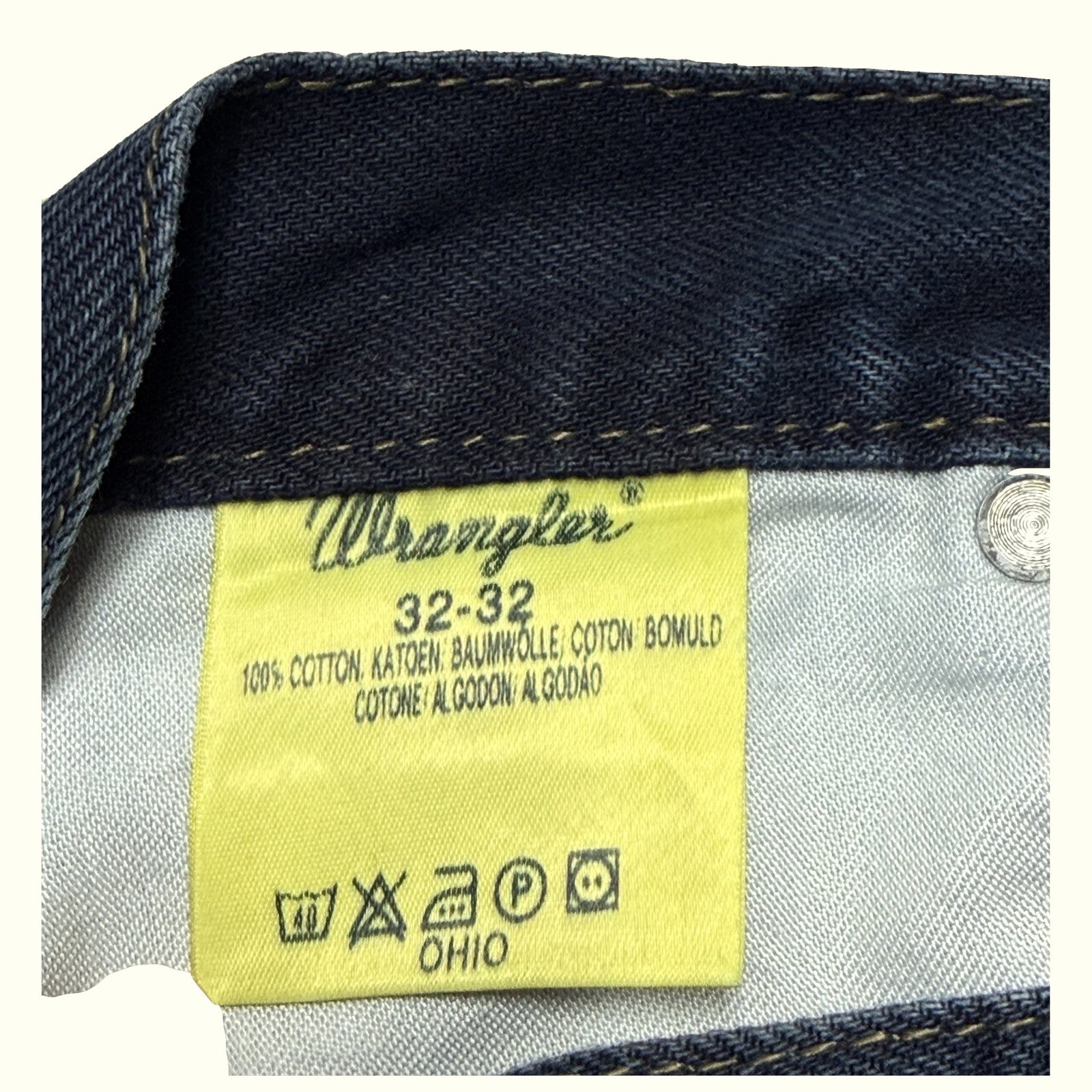 Wrangler Jean Regular Homme 1990s Western – W32