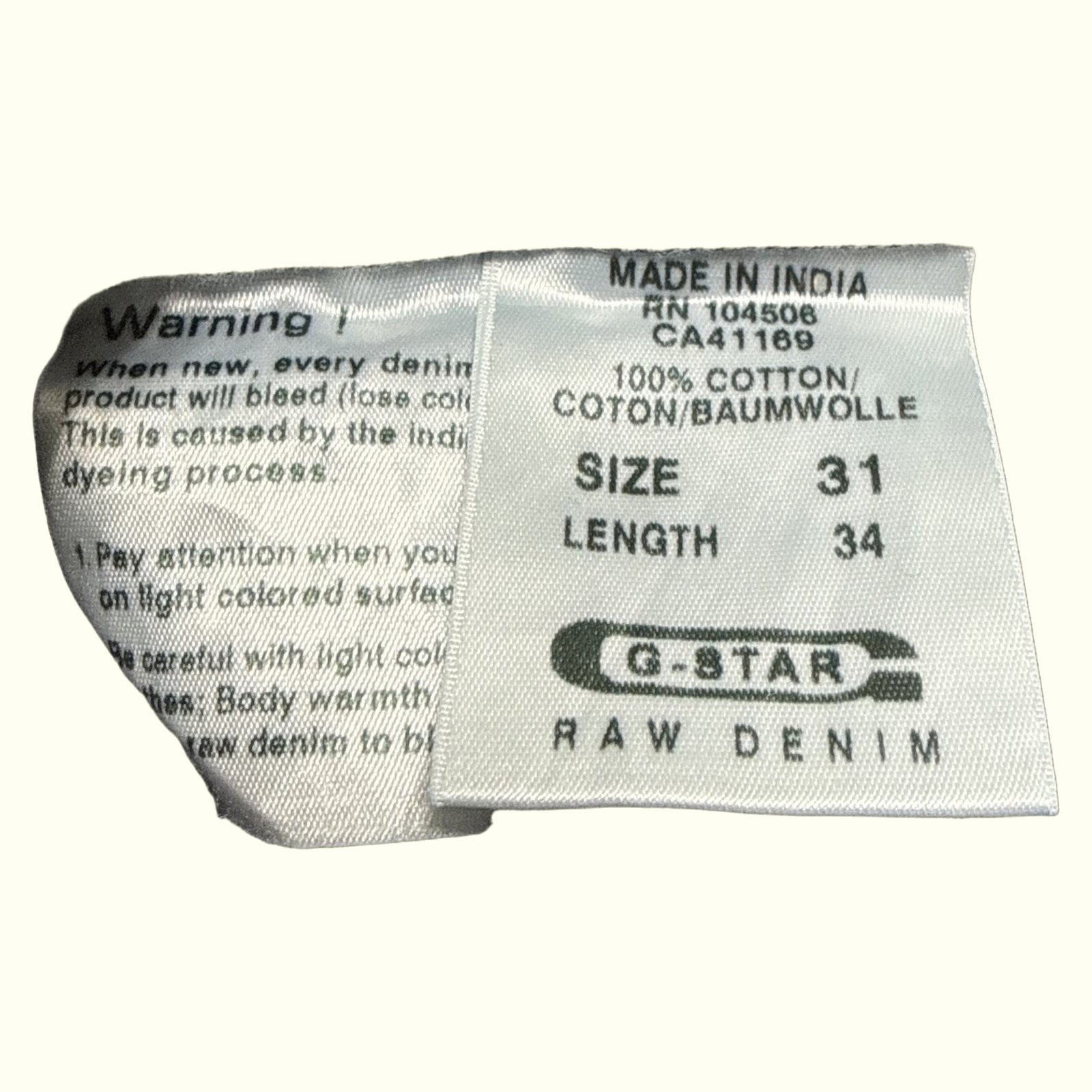 G-Star Jean Large Homme 2000s Y2K – W31