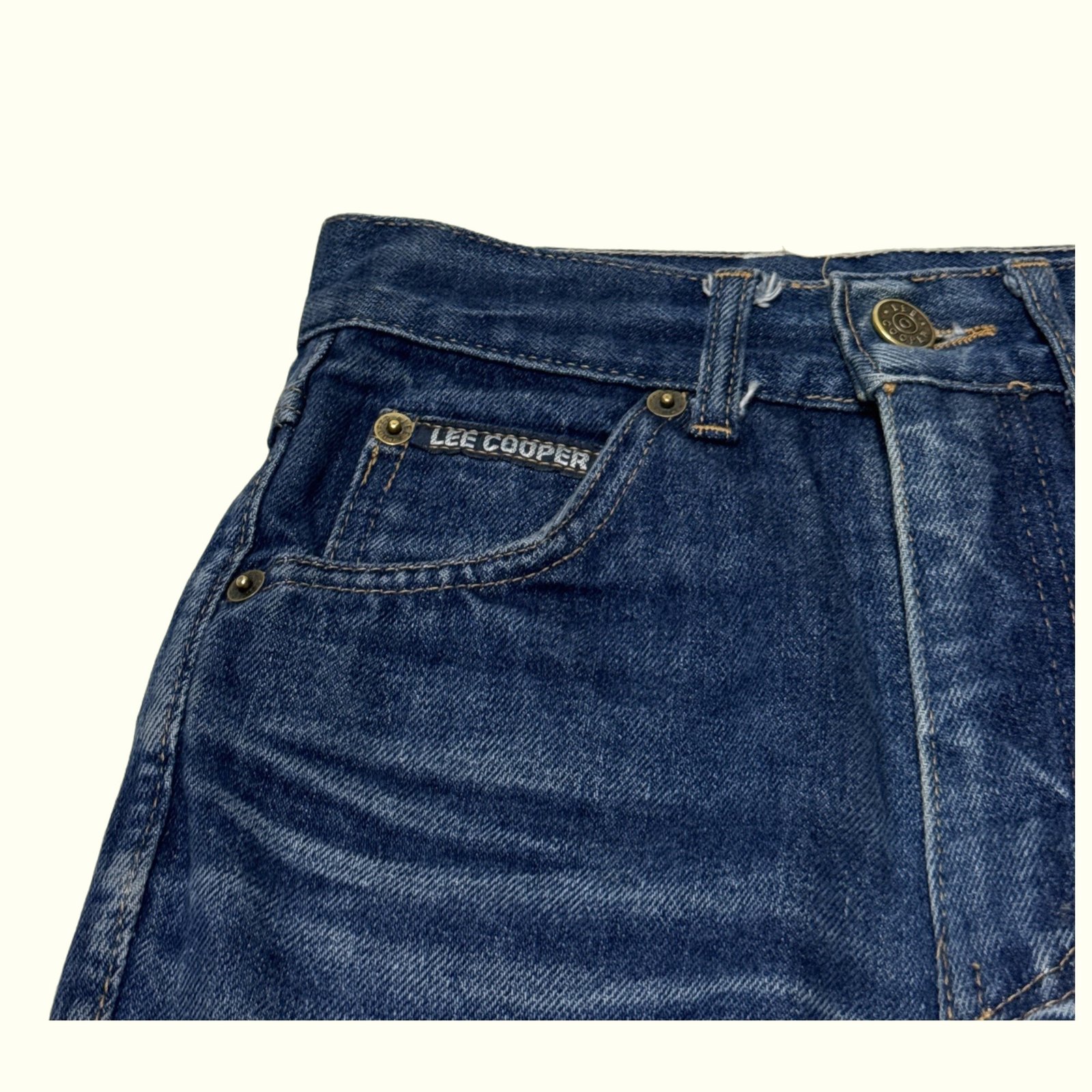 Lee Cooper Jean Regular Homme 1980s Vintage – W24