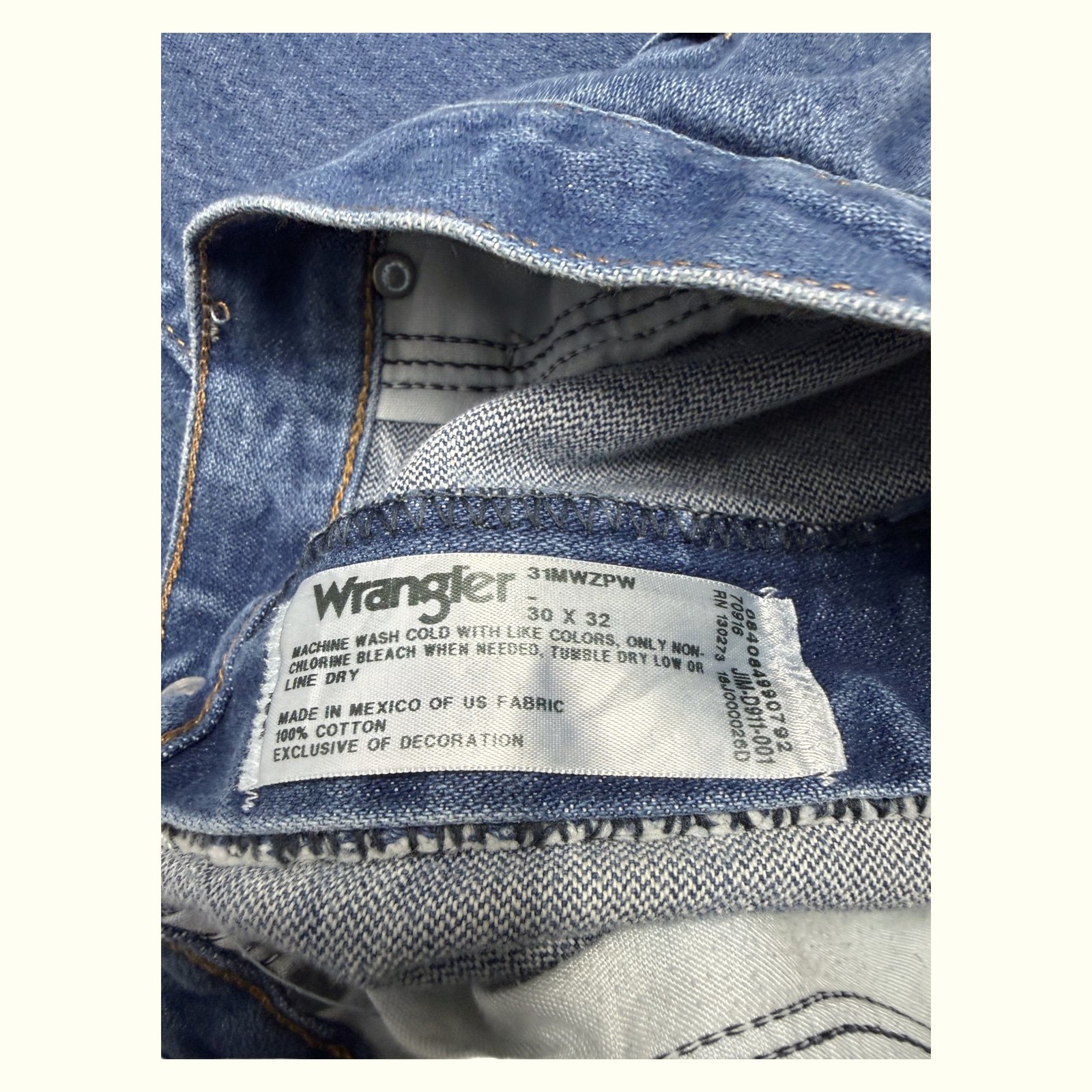 Wrangler Jean Regular Homme 2000s Western – W30