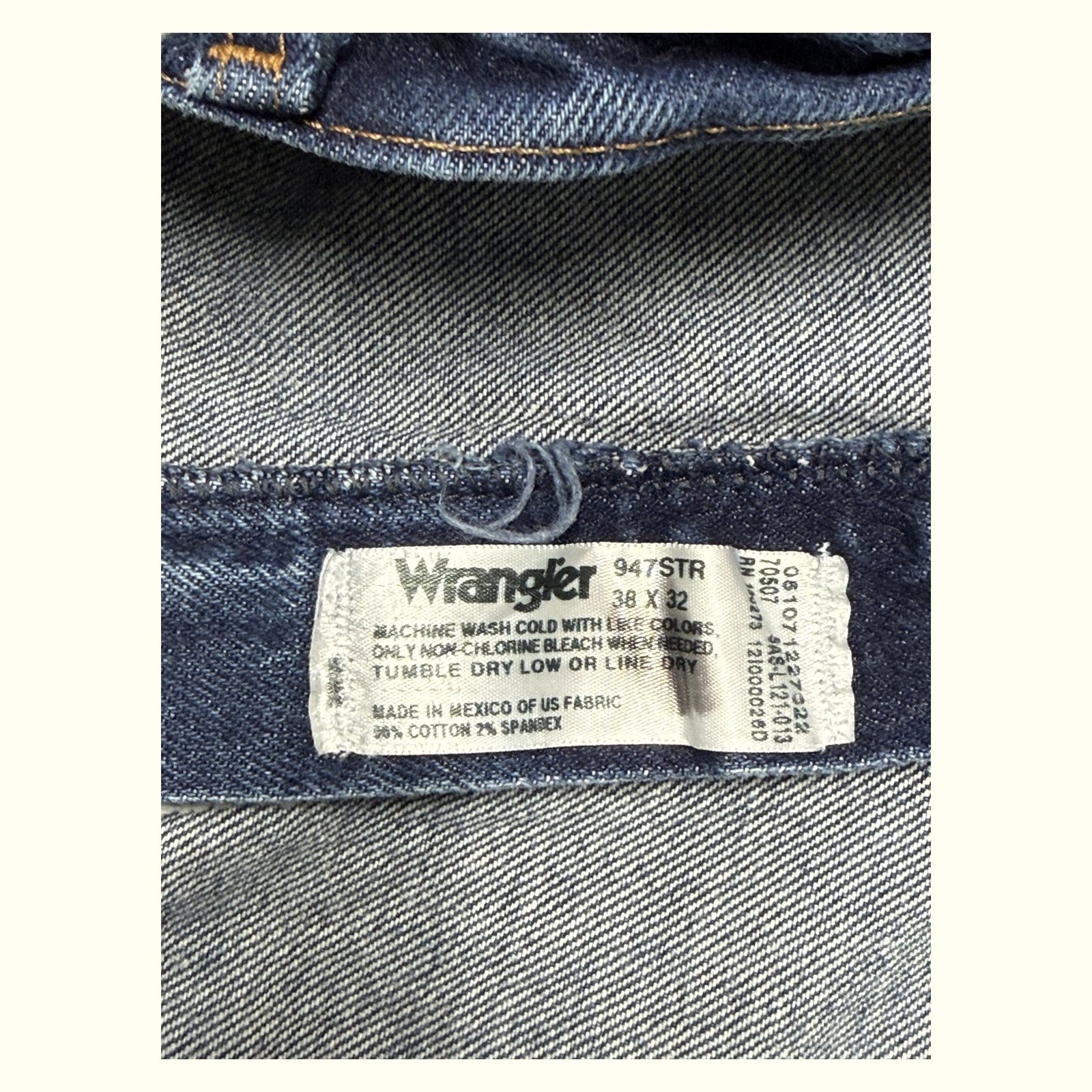 Wrangler Jean Regular Homme 2000s Western – W38