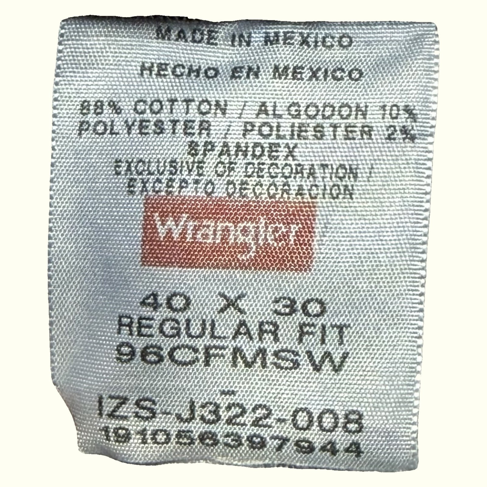 Wrangler Jean Regular Homme 2010s Workwear – W40