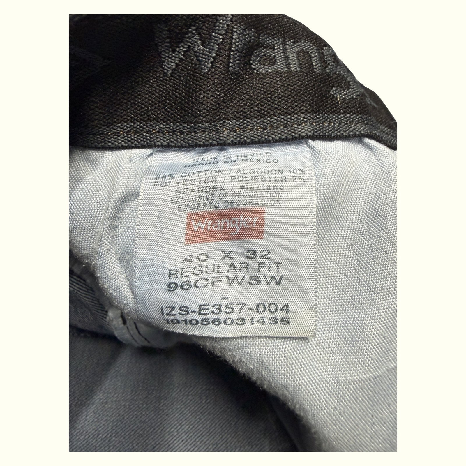 Wrangler Jean Regular Homme 2000s Workwear – W40