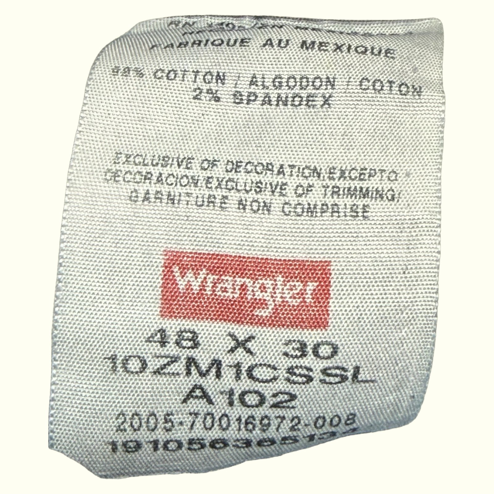 Wrangler Jean Regular Homme 2010s Workwear – W48