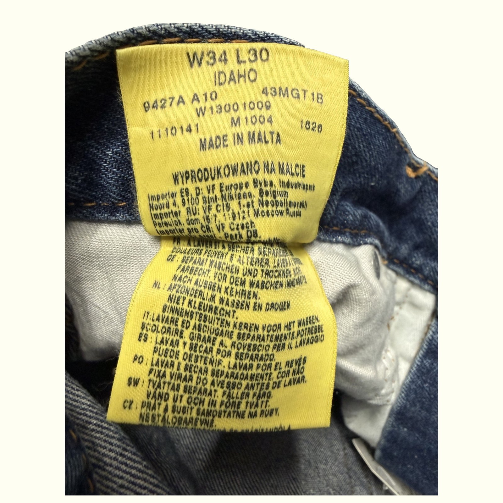 Wrangler Jean Regular Homme 1990s Western – W34