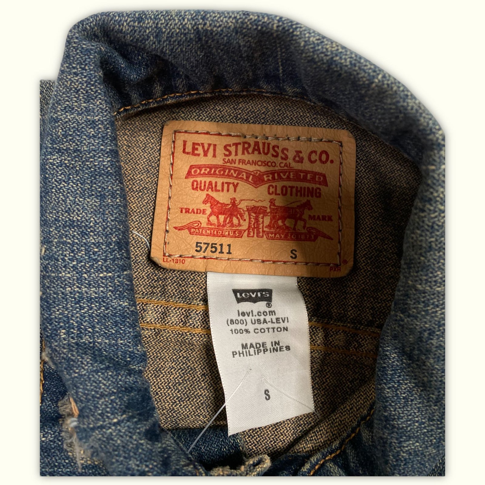 Levi'S Veste Regular Homme 2000s Vintage – S